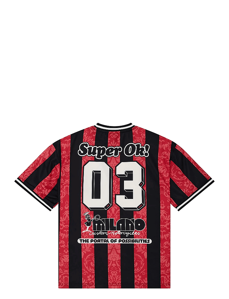 Deus Ex Machina - Nouveau Moto Tee - tops & t-shirts - fiery red - 2