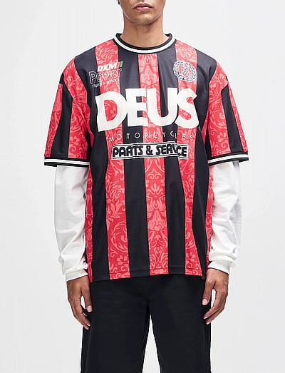 Deus Ex Machina Nouveau Moto Tee - T-Shirts - FIERY RED / red