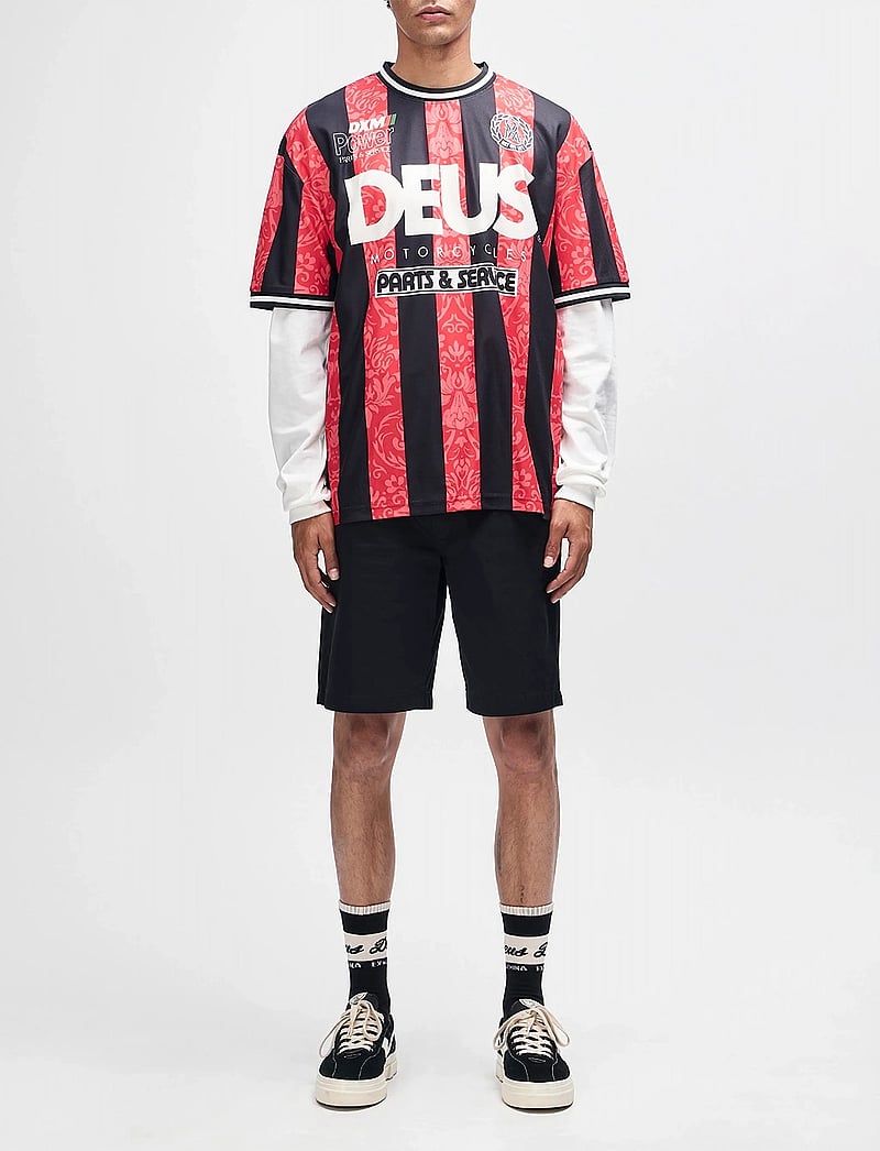 Deus Ex Machina - Nouveau Moto Tee - tops & t-shirts - fiery red - 5