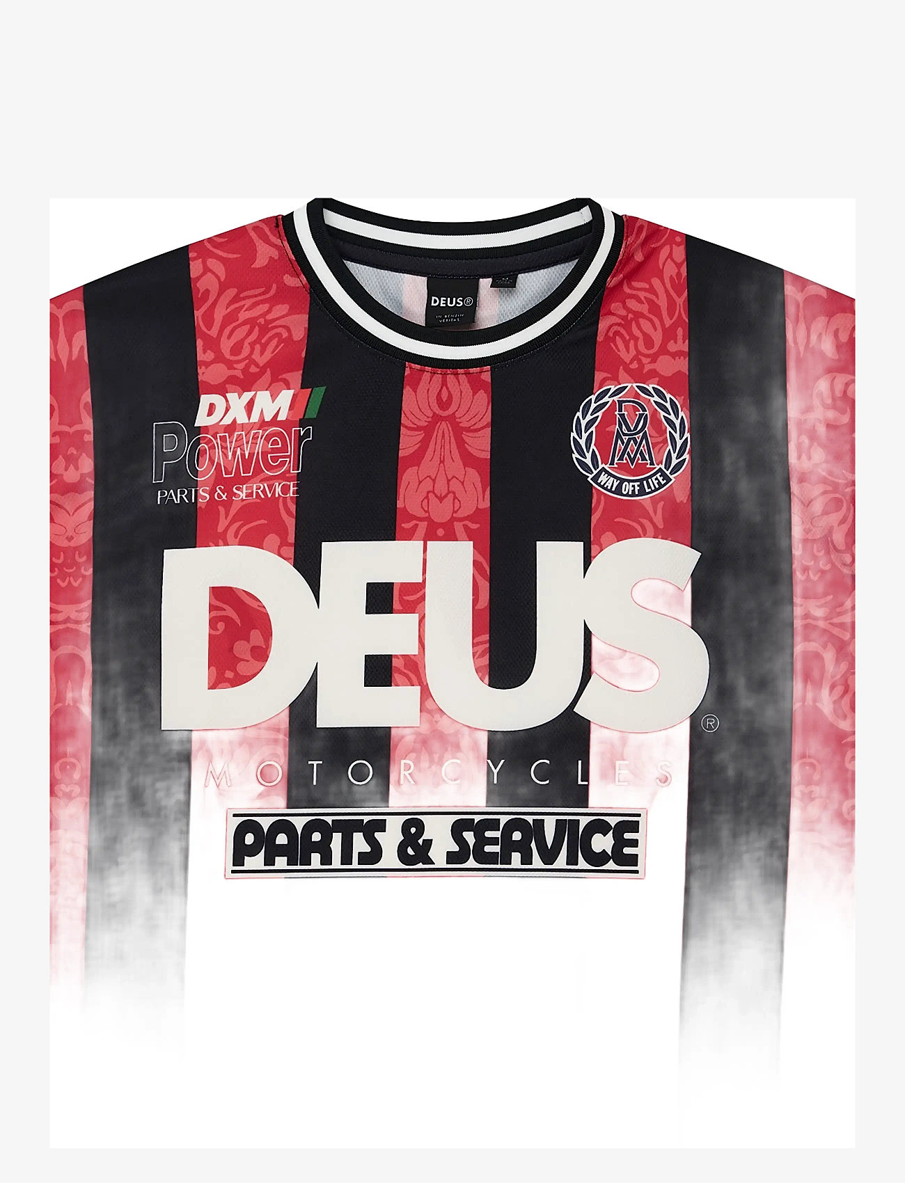 Deus Ex Machina - Nouveau Moto Tee - tops & t-shirts - fiery red - 3