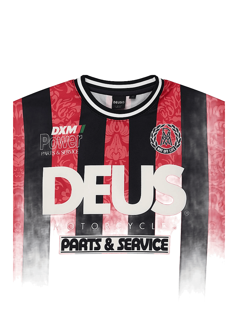 Deus Ex Machina - Nouveau Moto Tee - tops & t-shirts - fiery red - 3