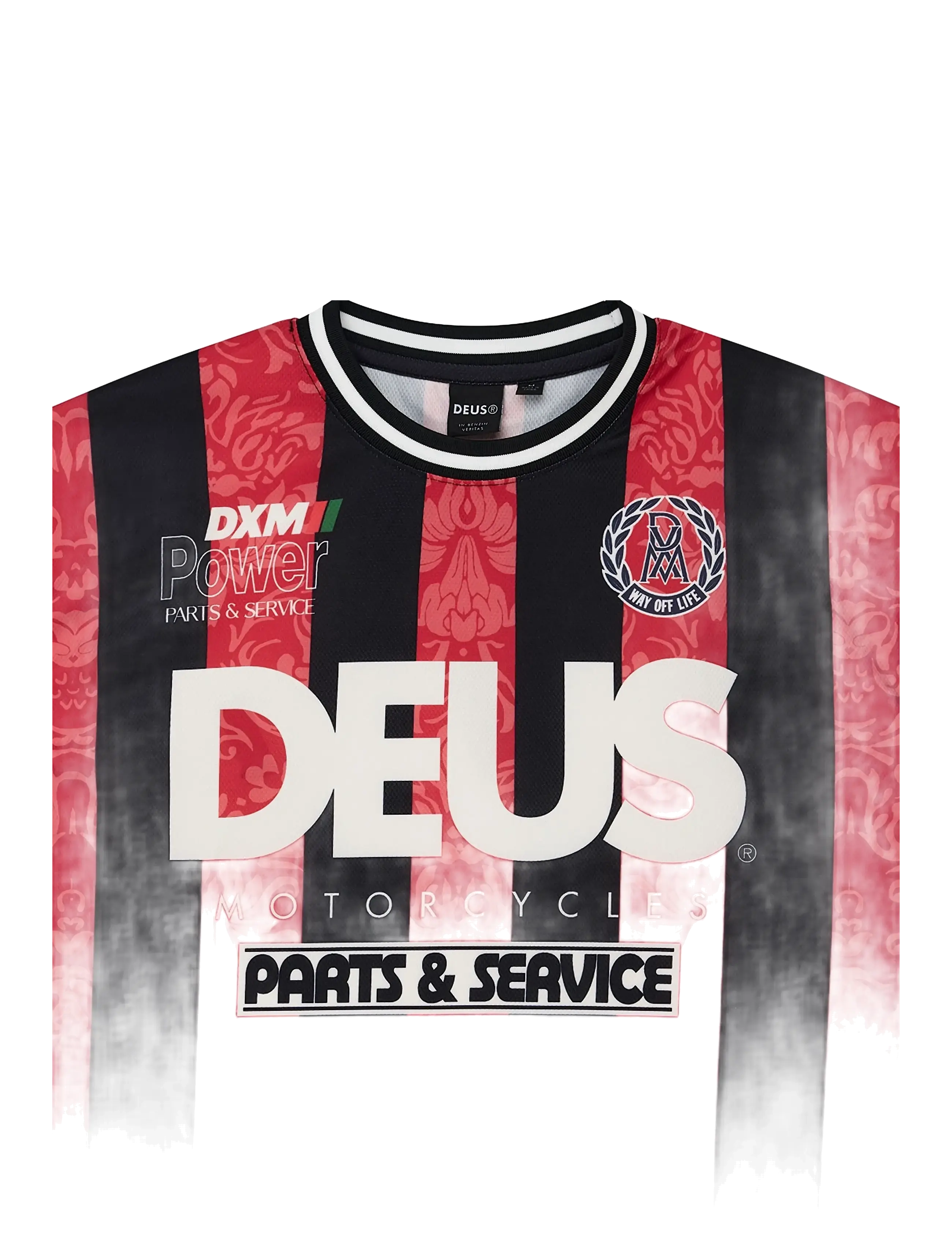 Deus Ex Machina - Nouveau Moto Tee - t-shirts - fiery red - 3