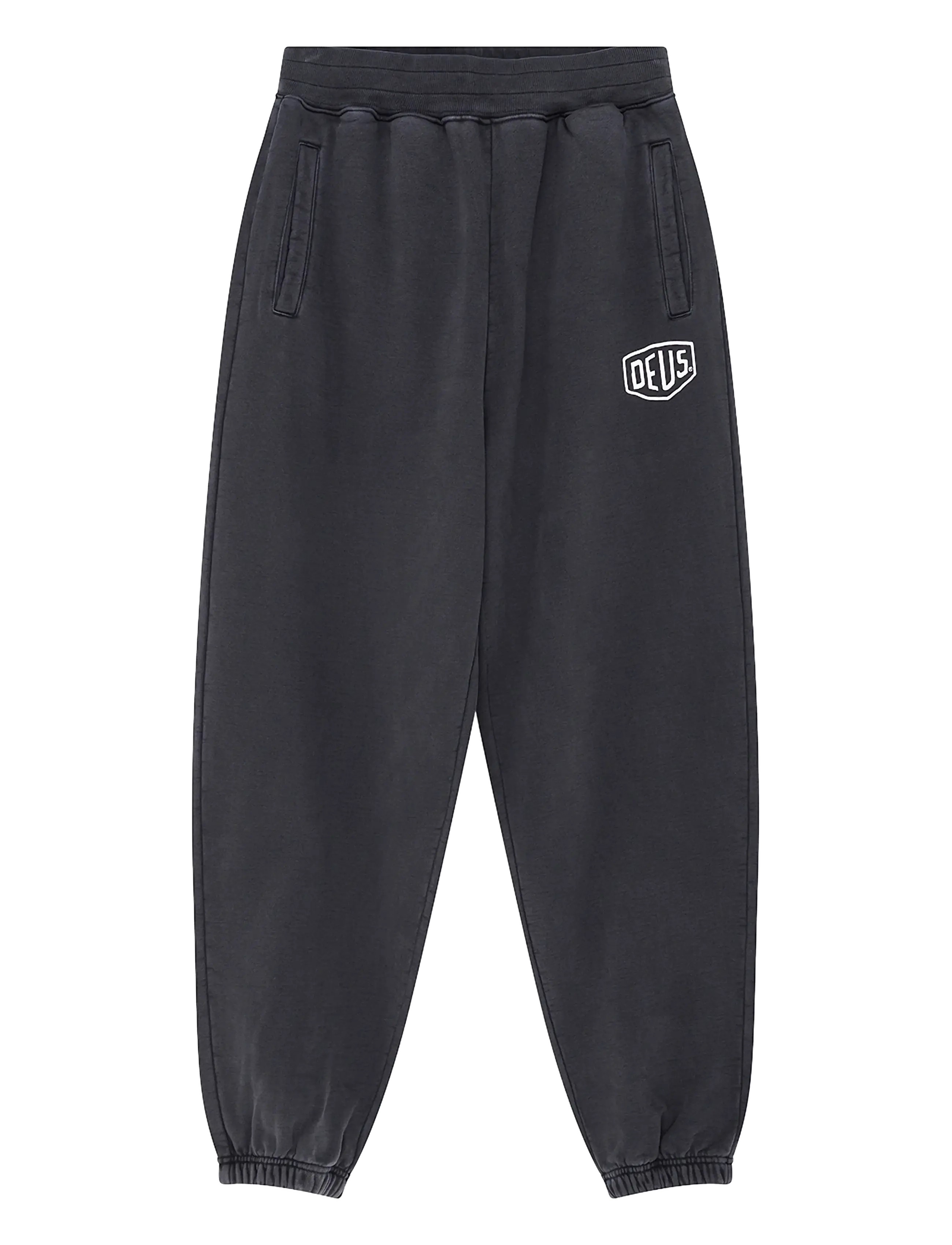 Deus Ex Machina Shield Garment Dyed Track Pant - Deals - BLACK / black