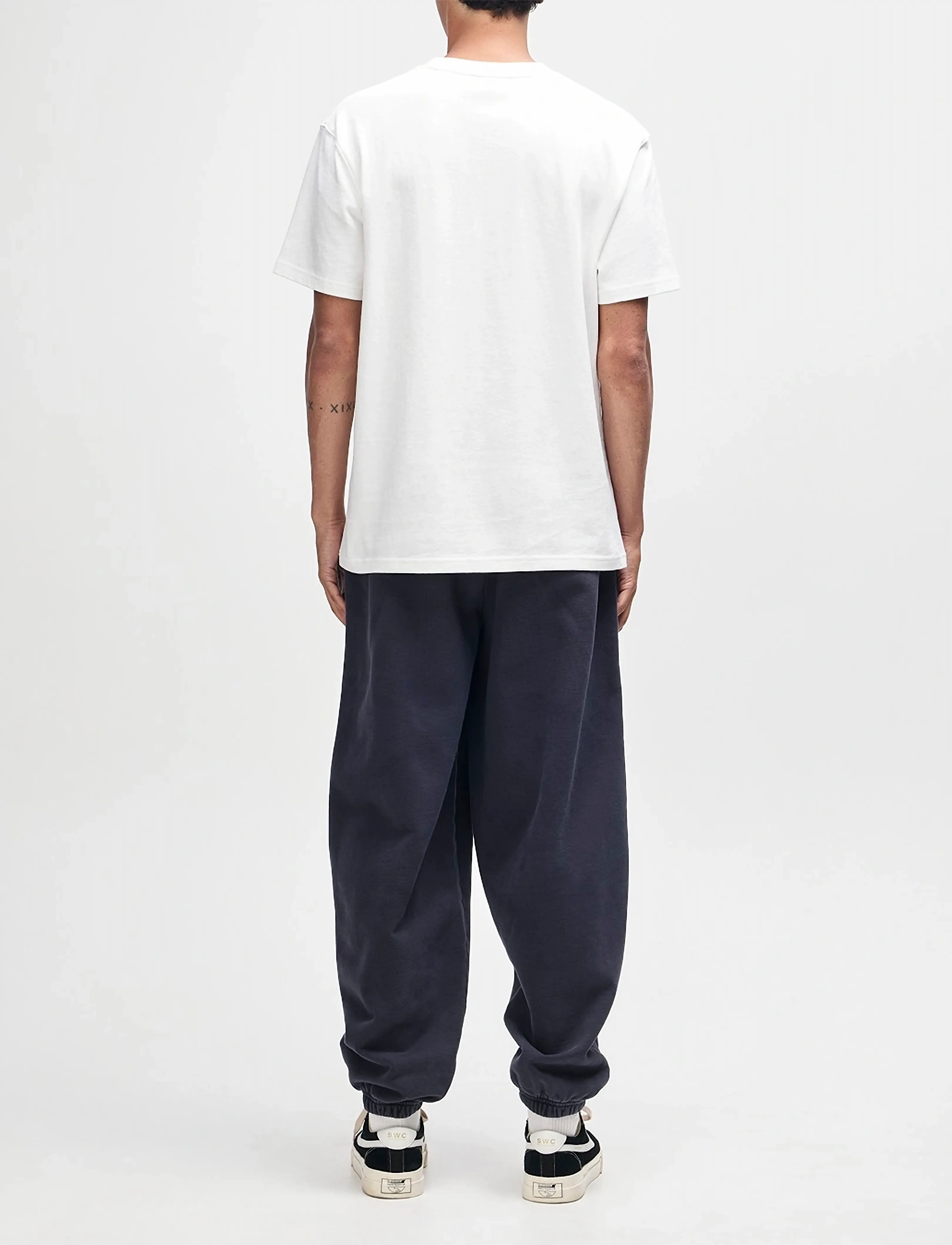 Deus Ex Machina Shield Garment Dyed Track Pant - Streetstyle - BLACK / black