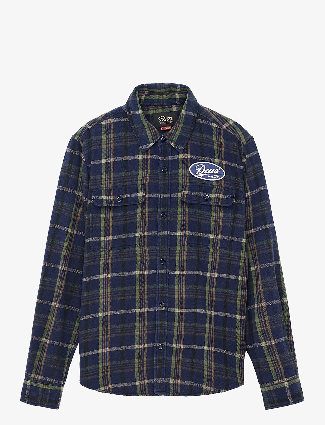 Deus Ex Machina - Vacay Check Shirt - flannel-skjorter - navy check - 1