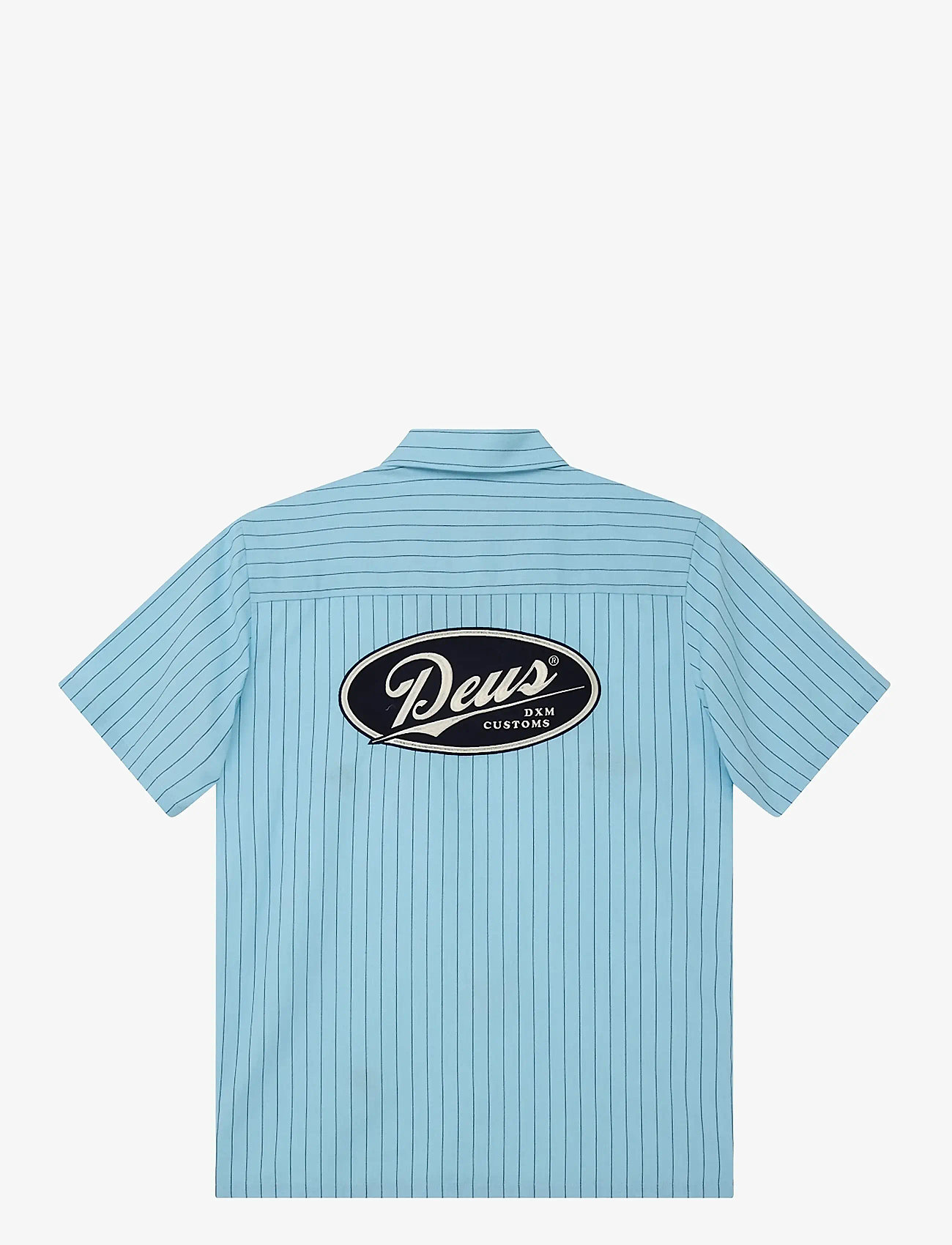Deus Ex Machina - Forecourt Stripe Shirt - stribede skjorter - sky blue - 2