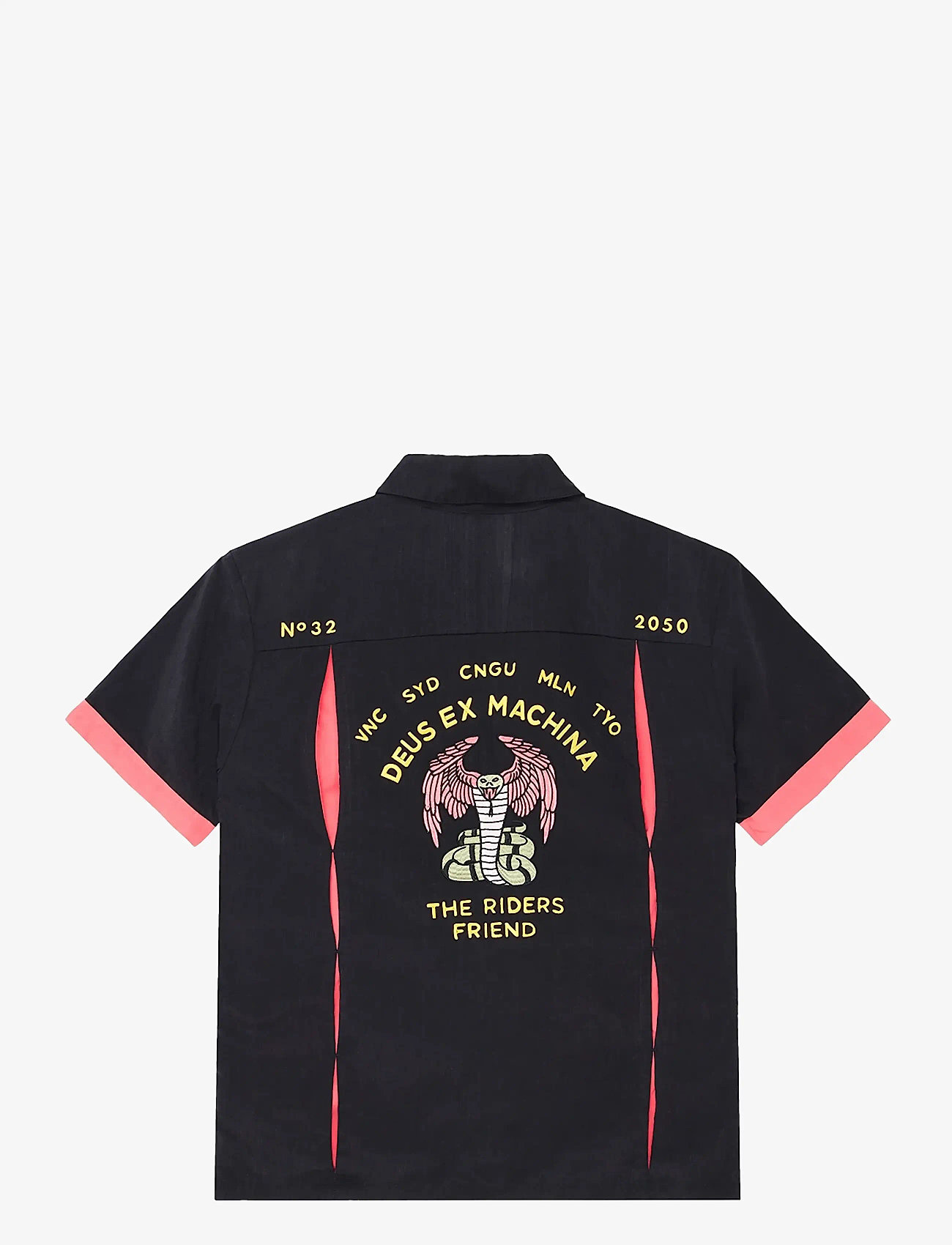 Deus Ex Machina - Hisssterical Bowling Shirt - kortärmade skjortor - black - 2