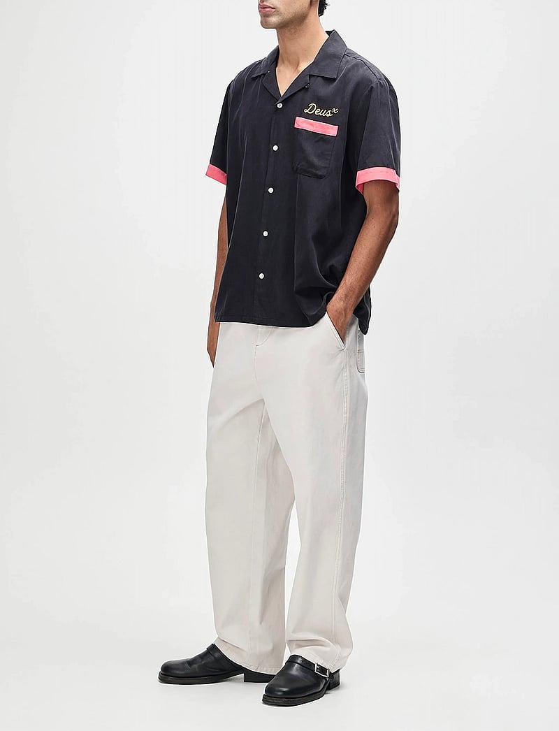 Deus Ex Machina - Hisssterical Bowling Shirt - kortärmade skjortor - black - 3