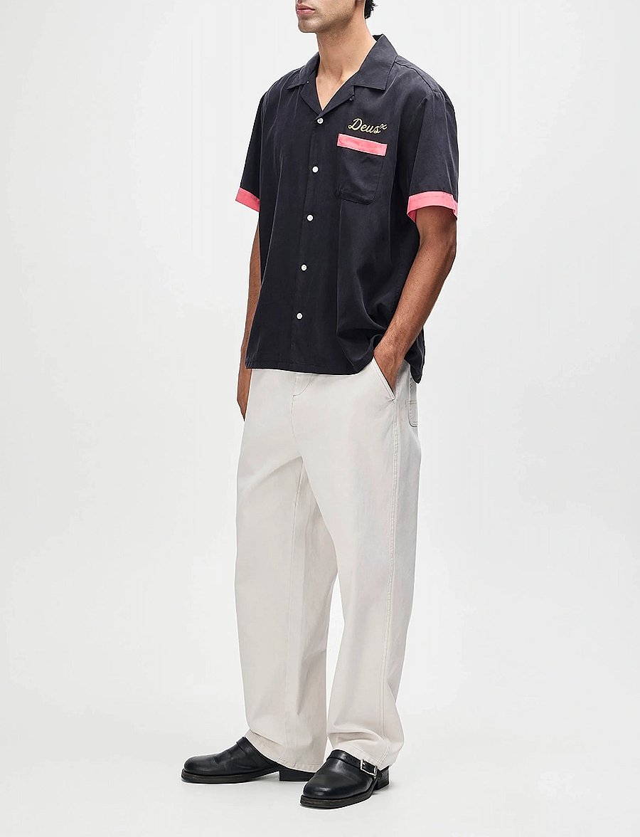 Deus Ex Machina - Hisssterical Bowling Shirt - kortærmede skjorter - black - 3