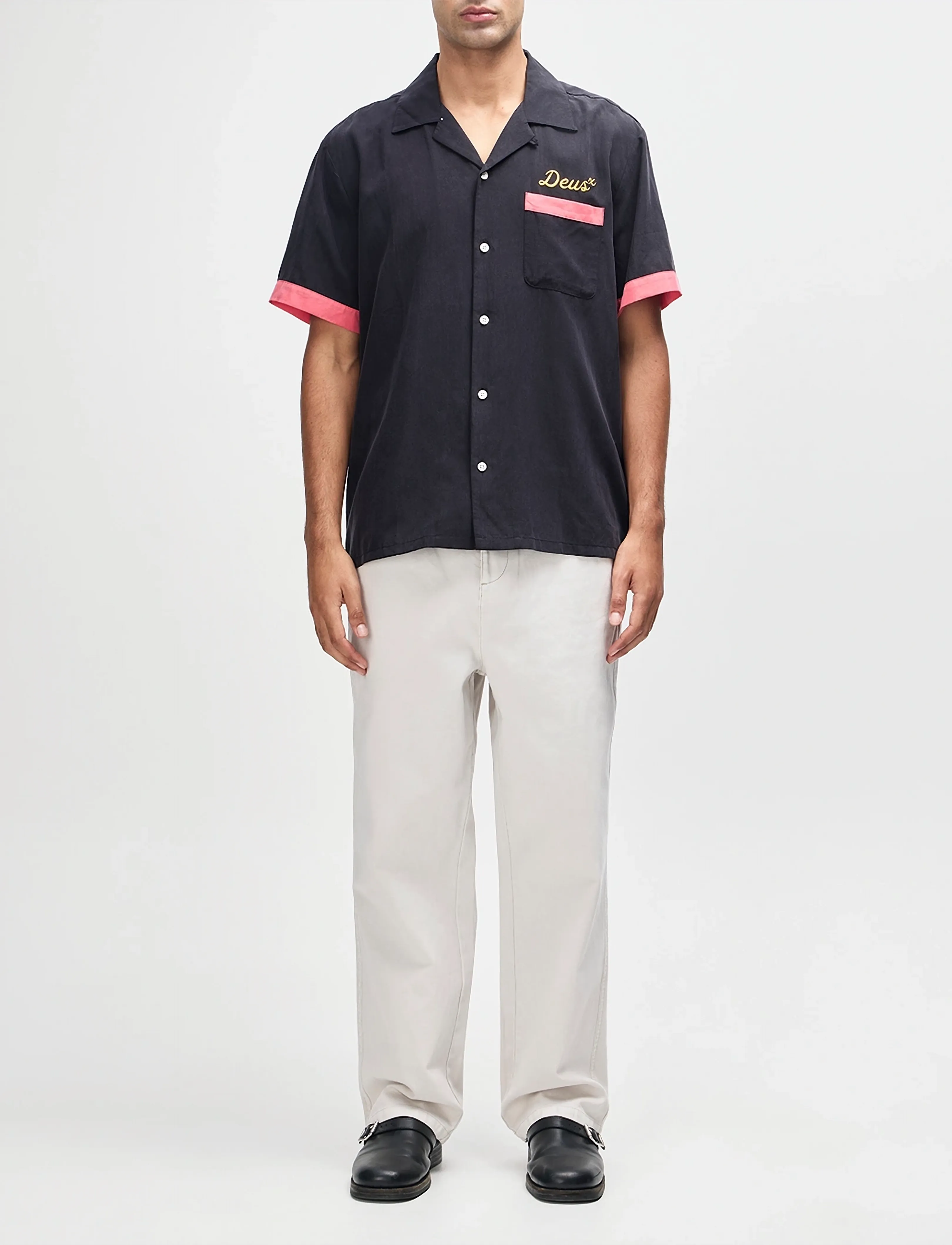 Deus Ex Machina - Hisssterical Bowling Shirt - lyhythihaiset kauluspaidat - black - 4