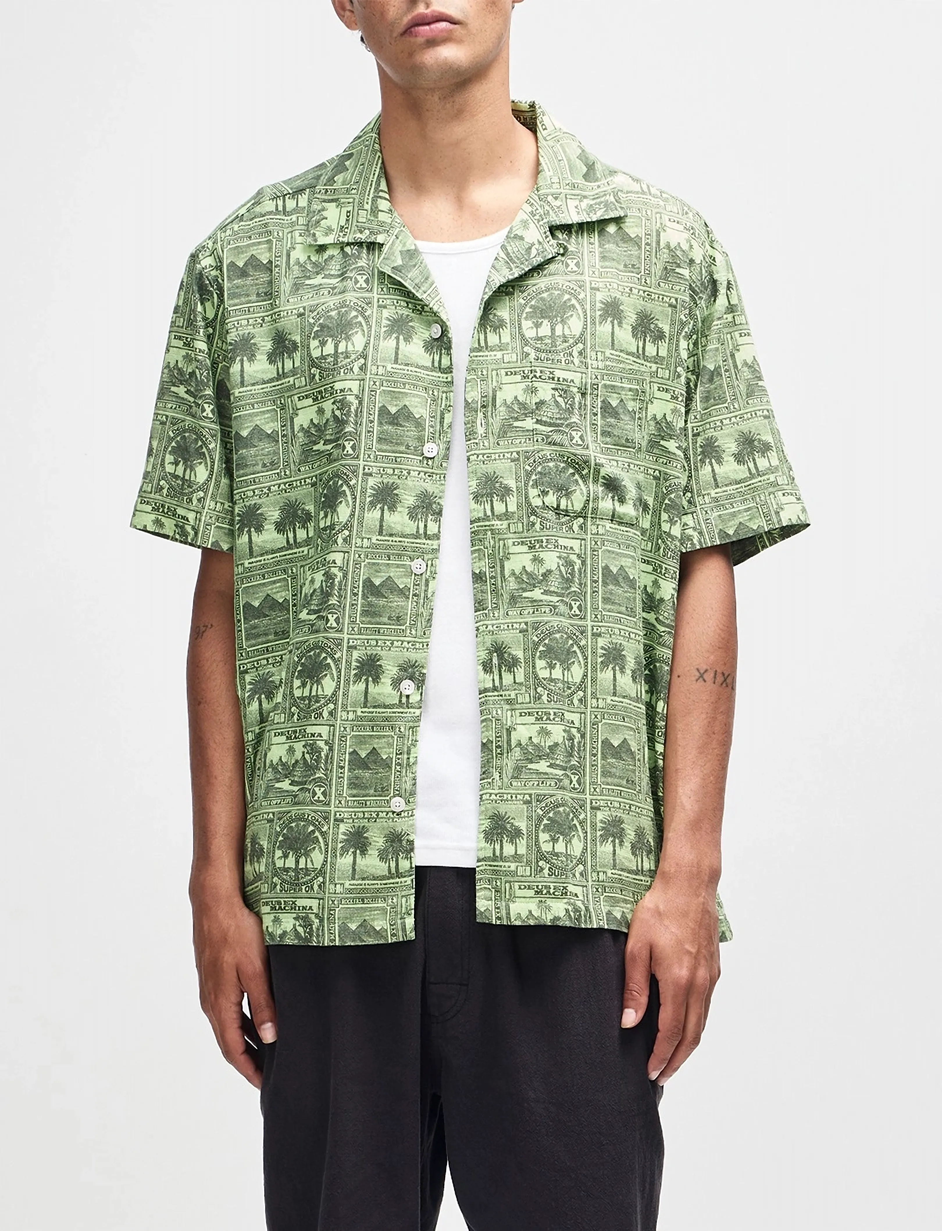 Deus Ex Machina Mail Man Shirt - Casual skjorter - GREEN / khaki/green