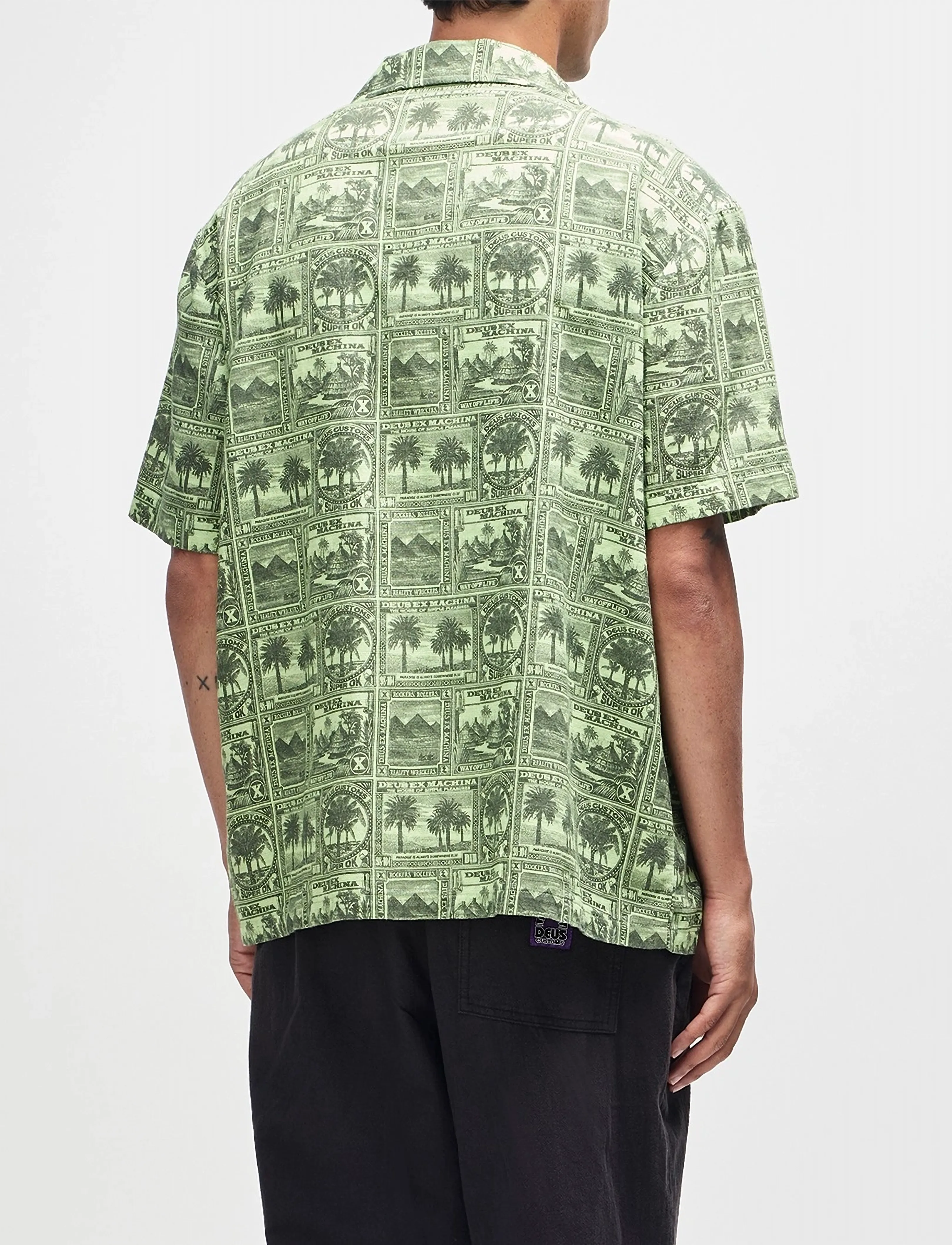 Deus Ex Machina - Mail Man Shirt - mønstrede skjorter - green - 3