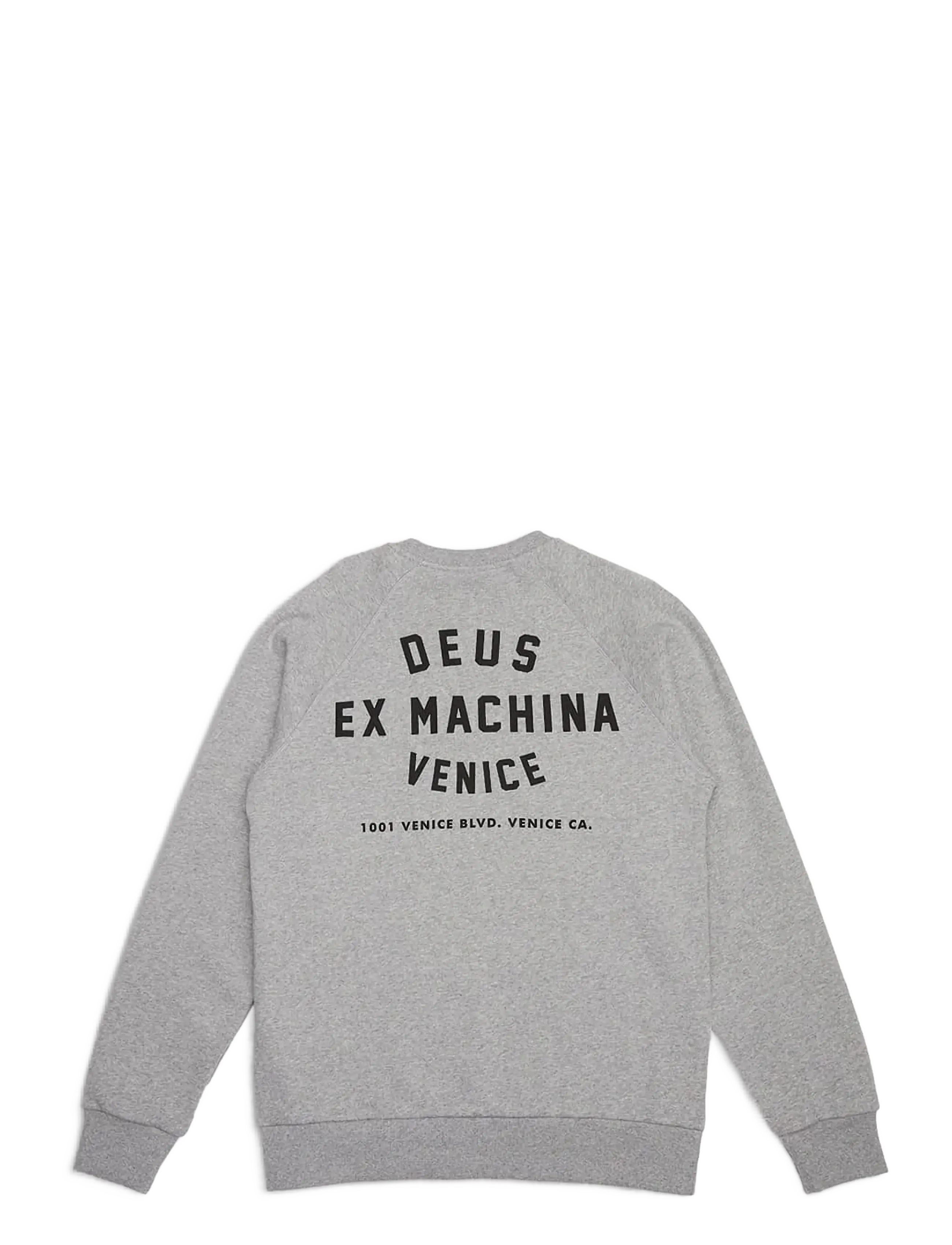 Deus Ex Machina - Venice Address Crew - shoppa efter stil - grey marle - 2