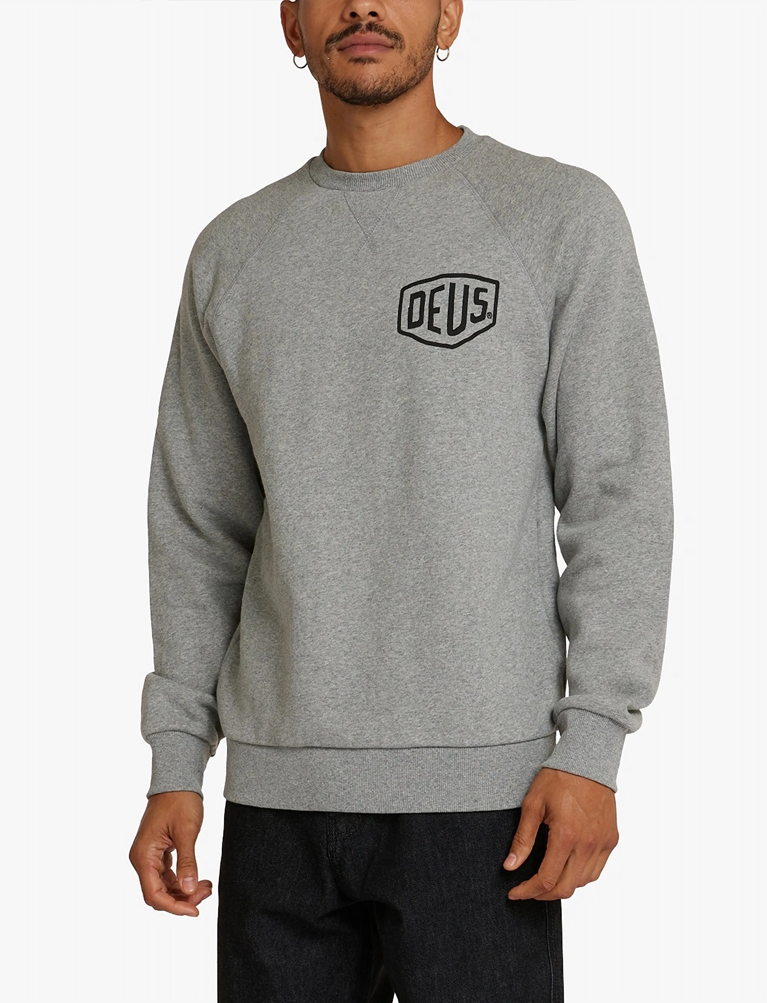 Deus Ex Machina Venice Address Crew - Sweatshirts - GREY MARLE / grey