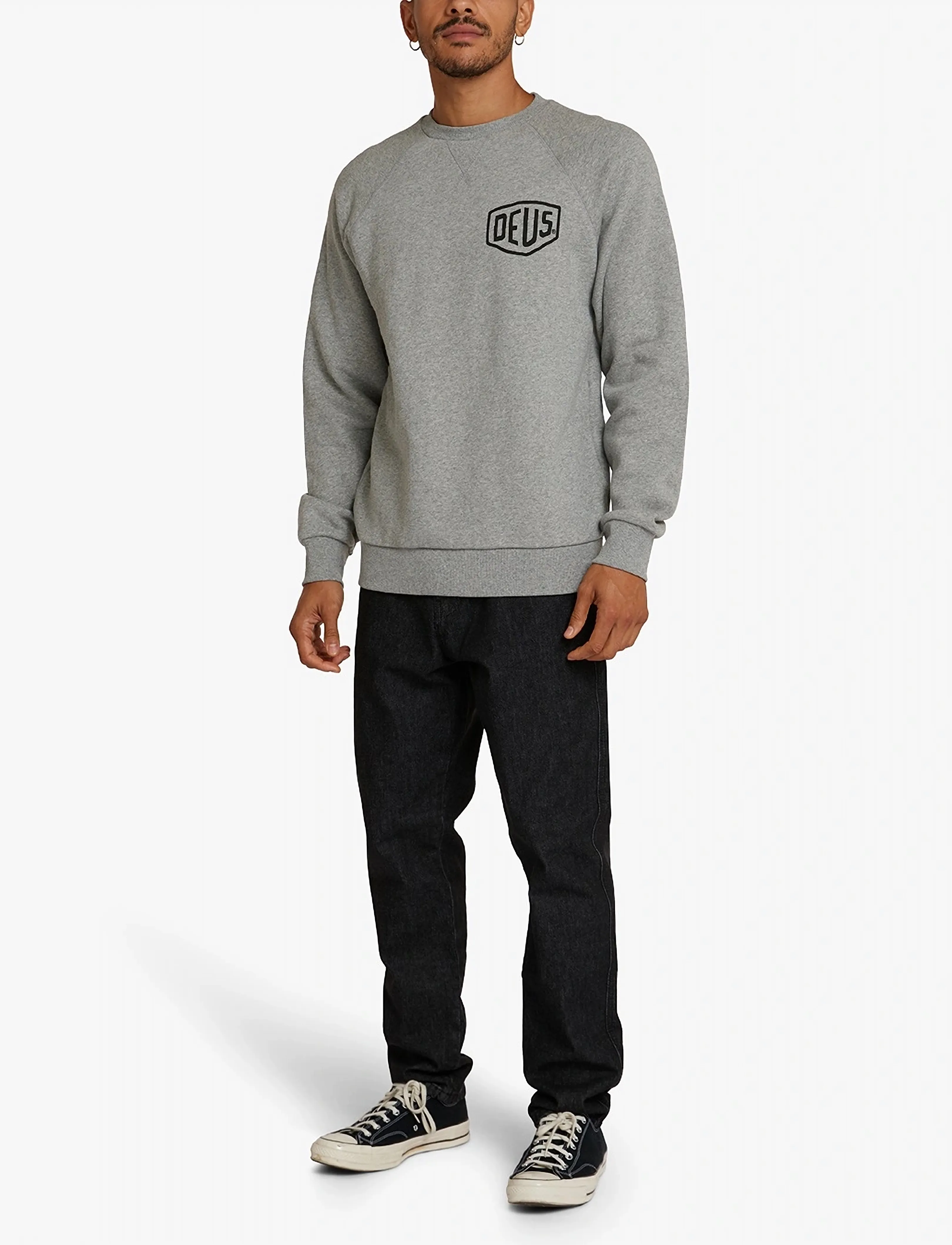 Deus Ex Machina - Venice Address Crew - shoppa efter stil - grey marle - 3
