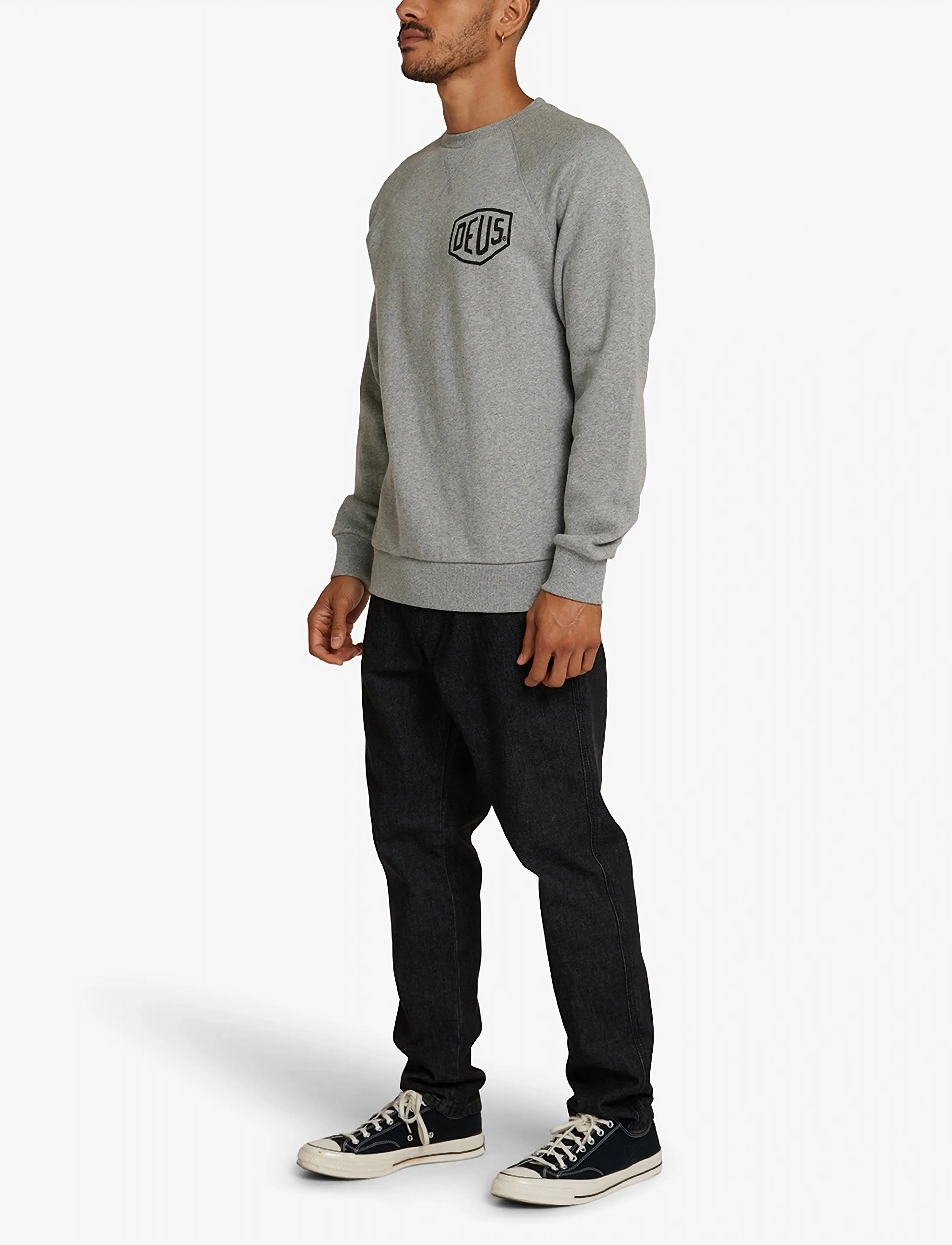 Deus Ex Machina - Venice Address Crew - shoppa efter stil - grey marle - 4