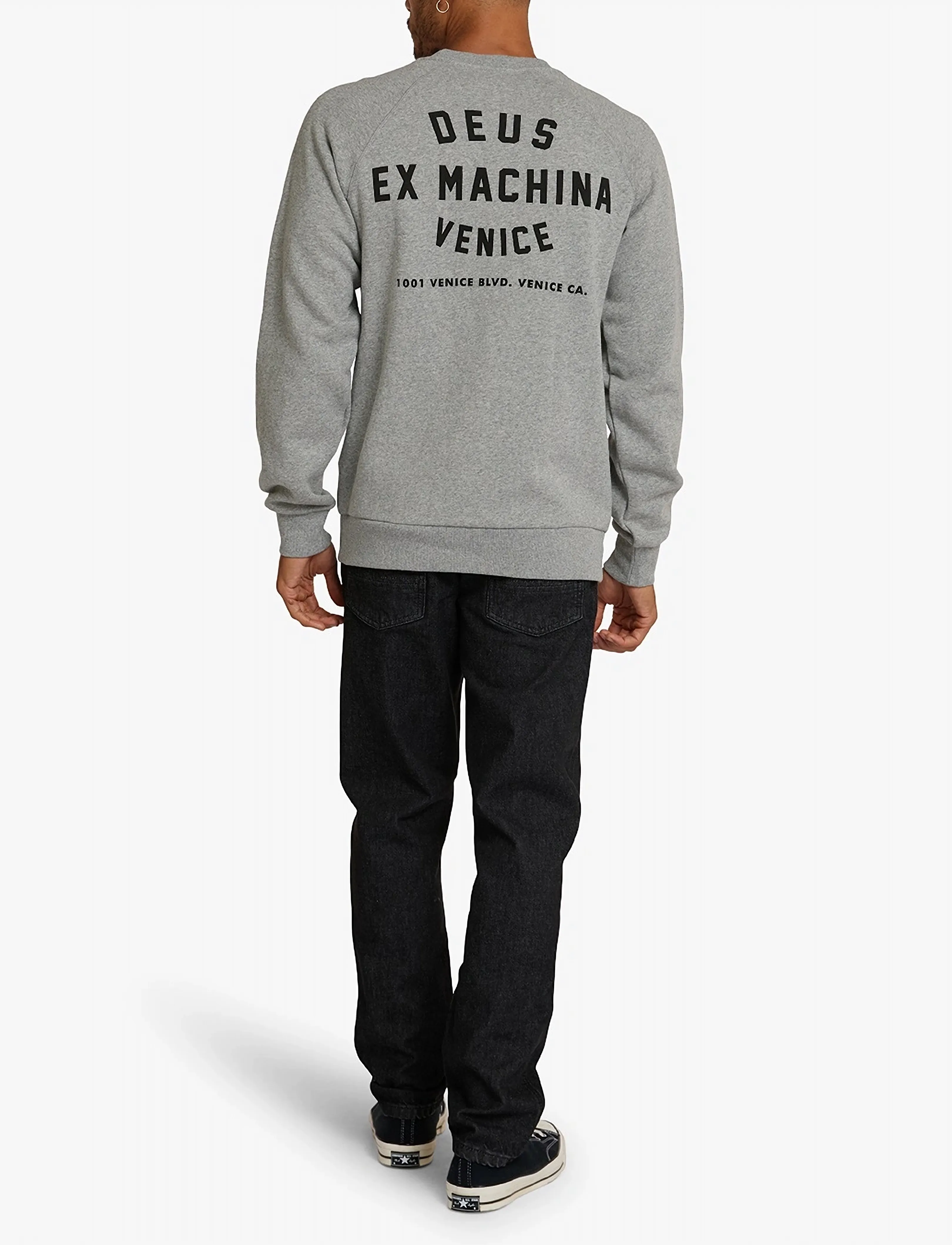 Deus Ex Machina - Venice Address Crew - shoppa efter stil - grey marle - 5