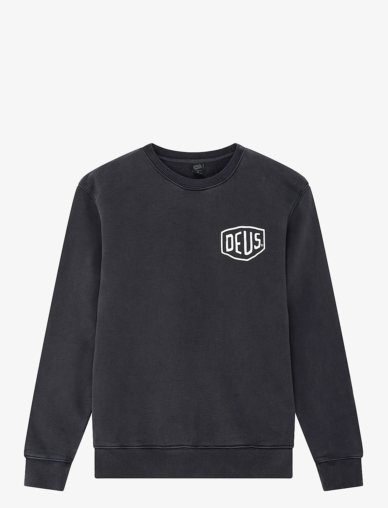 Deus Ex Machina - Shield Garment Dyed Crew - shop by style - black - 1
