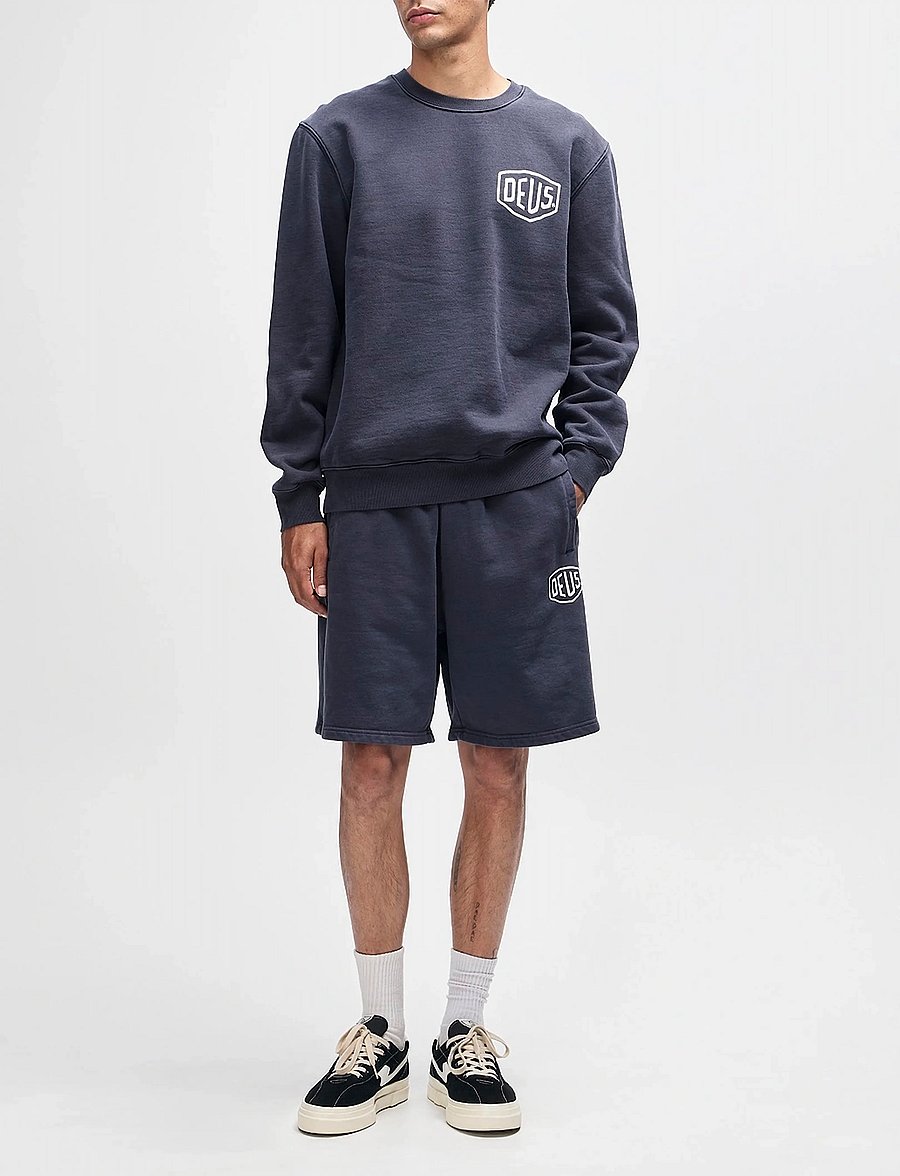 Deus Ex Machina - Shield Garment Dyed Crew - shop efter stil - black - 4