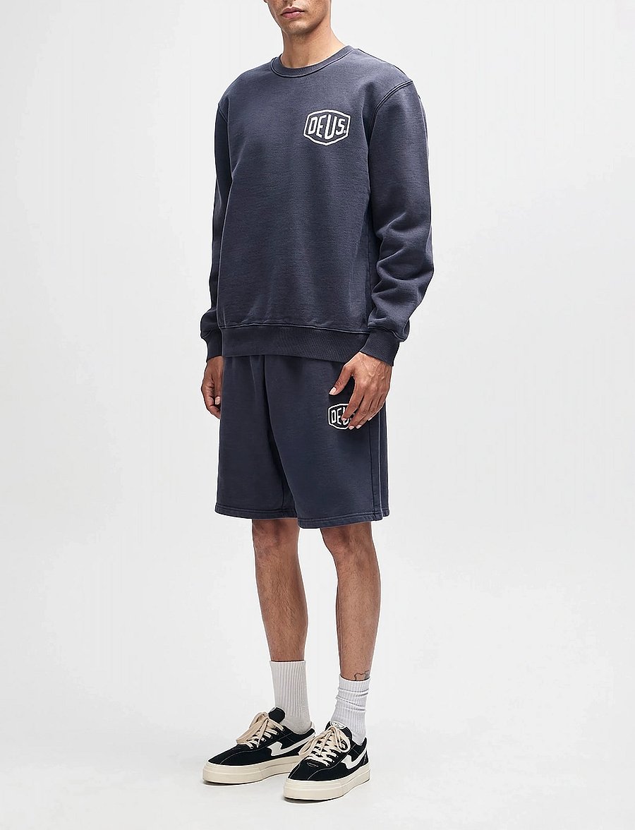 Deus Ex Machina - Shield Garment Dyed Crew - shop efter stil - black - 5
