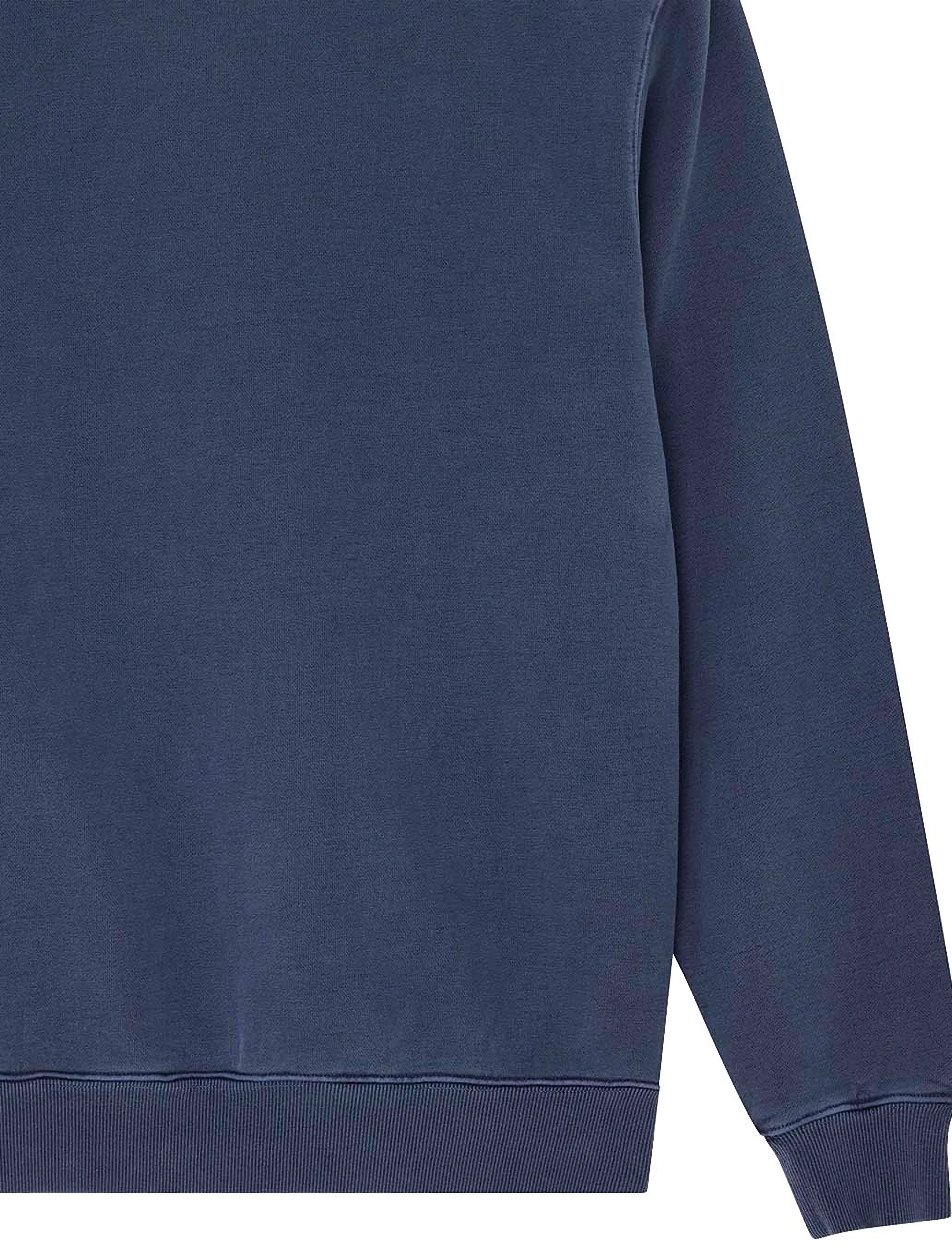 Deus Ex Machina - Shield Garment Dyed Crew - shoppa efter stil - mechanic blue - 5
