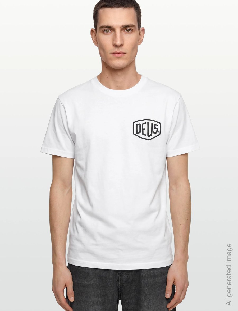 Deus Ex Machina - Venice Address Tee - kurzärmelige t-shirts - white - 3