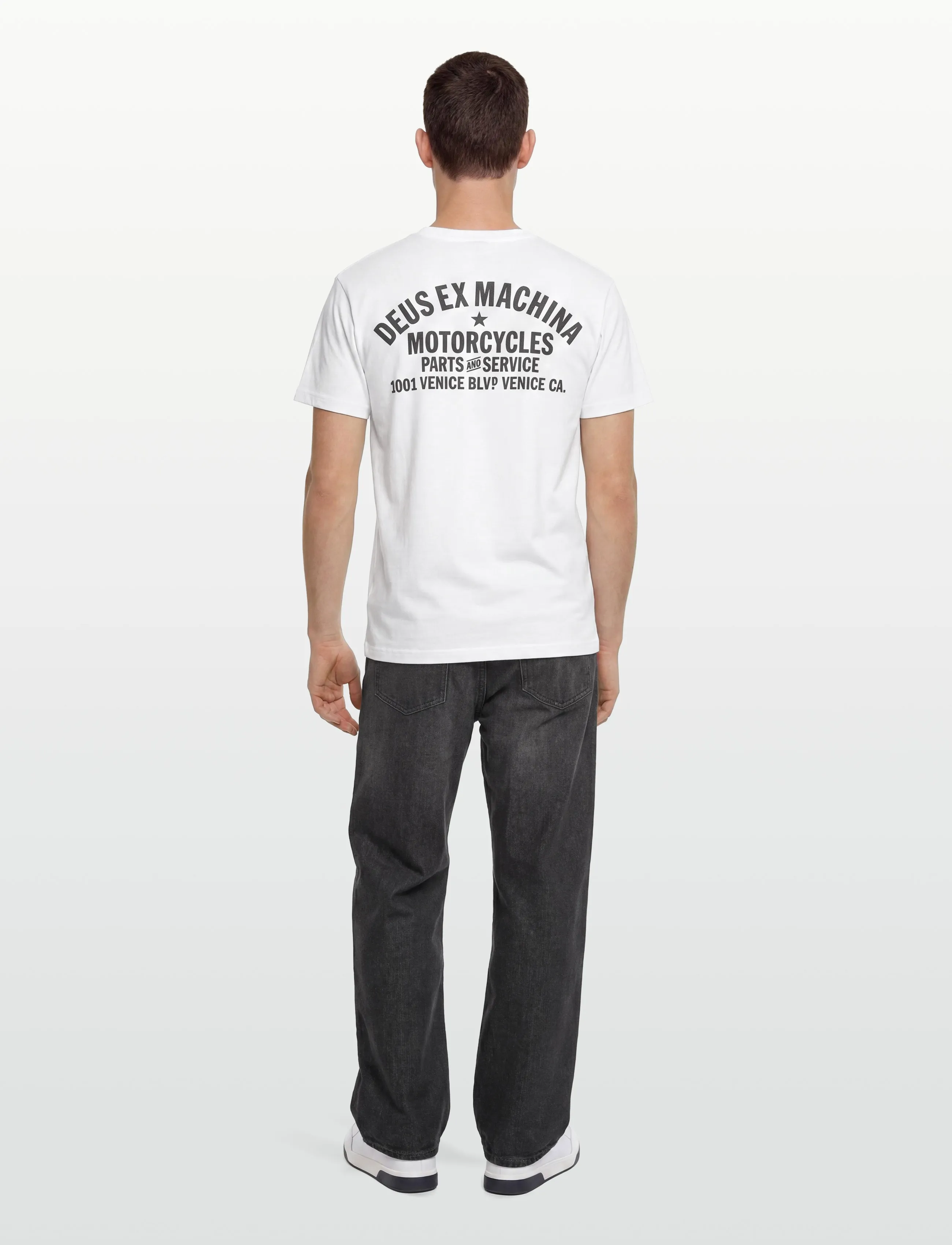 Deus Ex Machina - Venice Address Tee - kortärmade t-shirts - white - 4