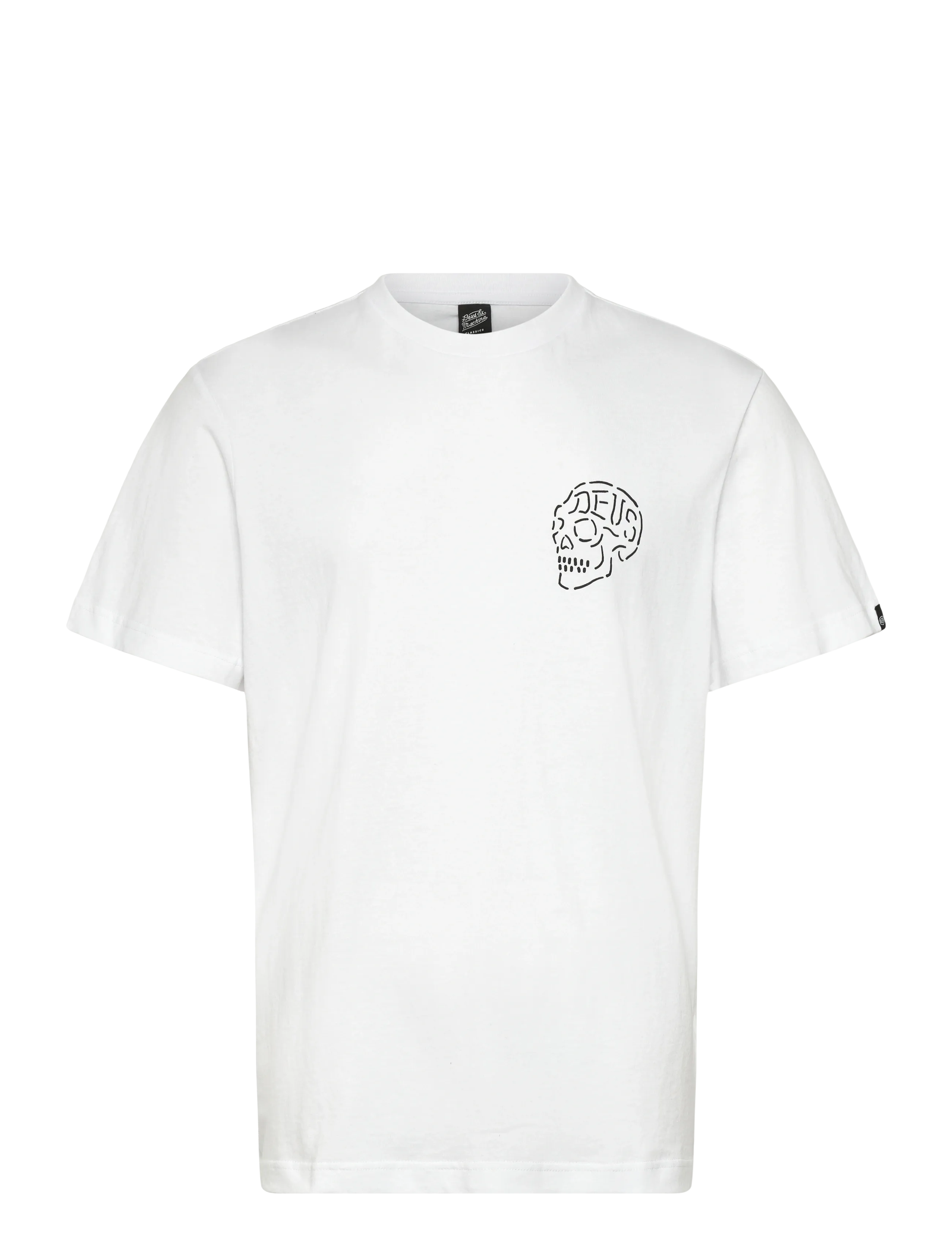 Deus Ex Machina Venice Skull Tee - Tøj - WHITE / white