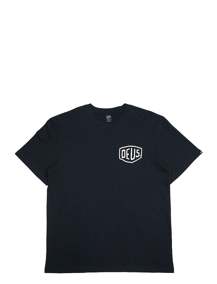 Deus Ex Machina - Frontage Tee - kurzärmelige t-shirts - black - 0