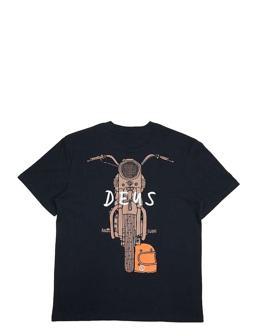 Deus Ex Machina - Frontage Tee - kurzärmelige t-shirts - black - 1