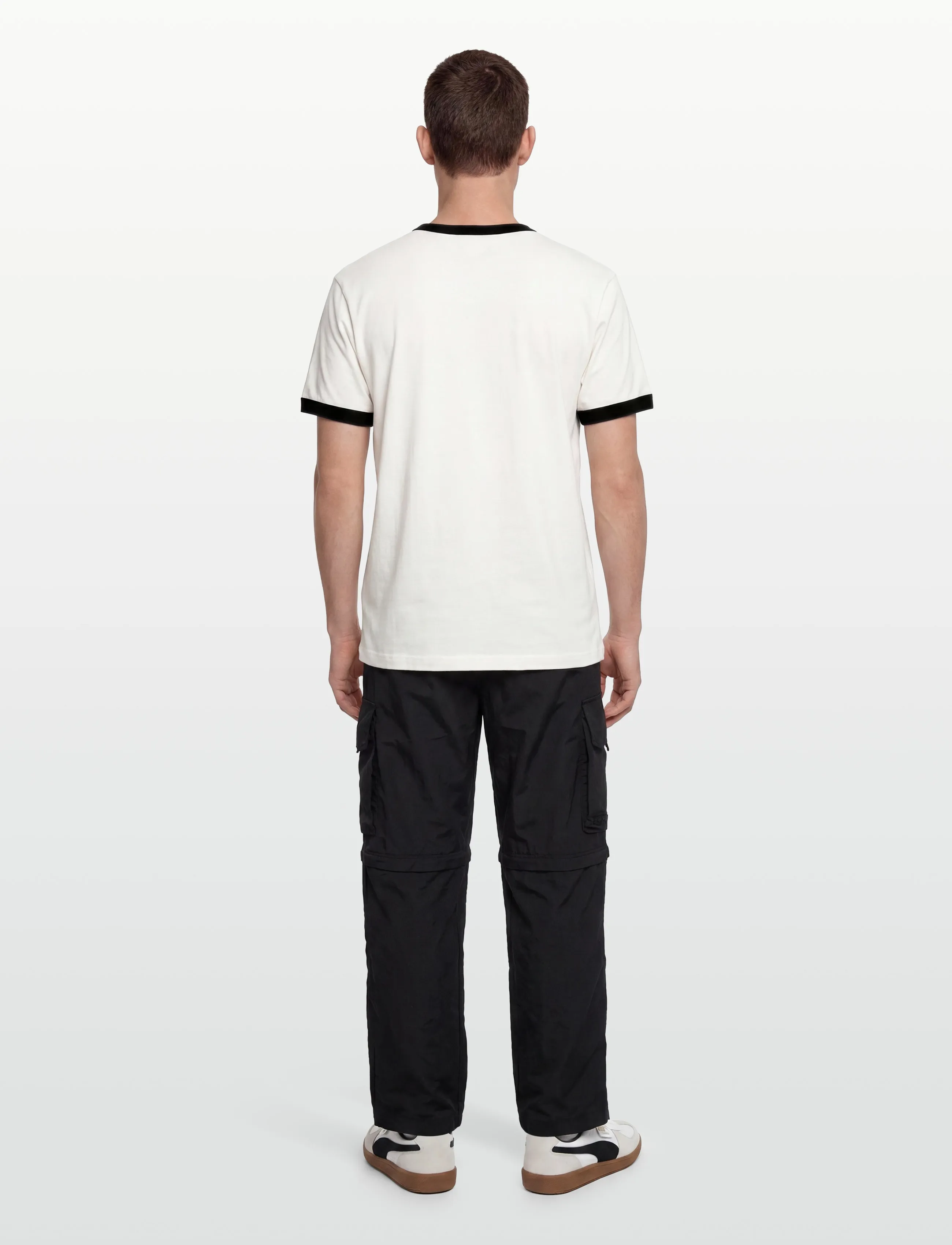 Deus Ex Machina - Arrows Ringer Tee - kortärmade t-shirts - pristine white - 4