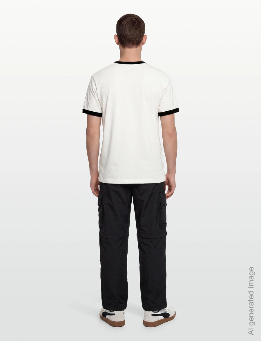 Deus Ex Machina - Arrows Ringer Tee - kurzärmelige t-shirts - pristine white - 4