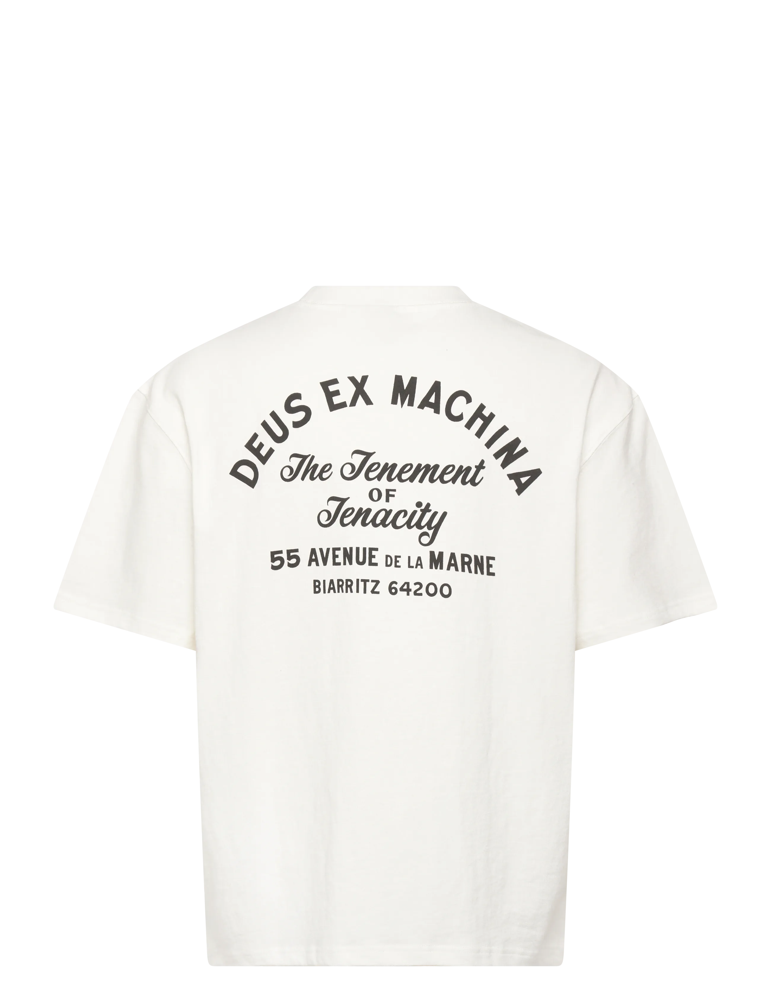 Deus Ex Machina - Biarritz Sign Tee - kortärmade t-shirts - white - 2