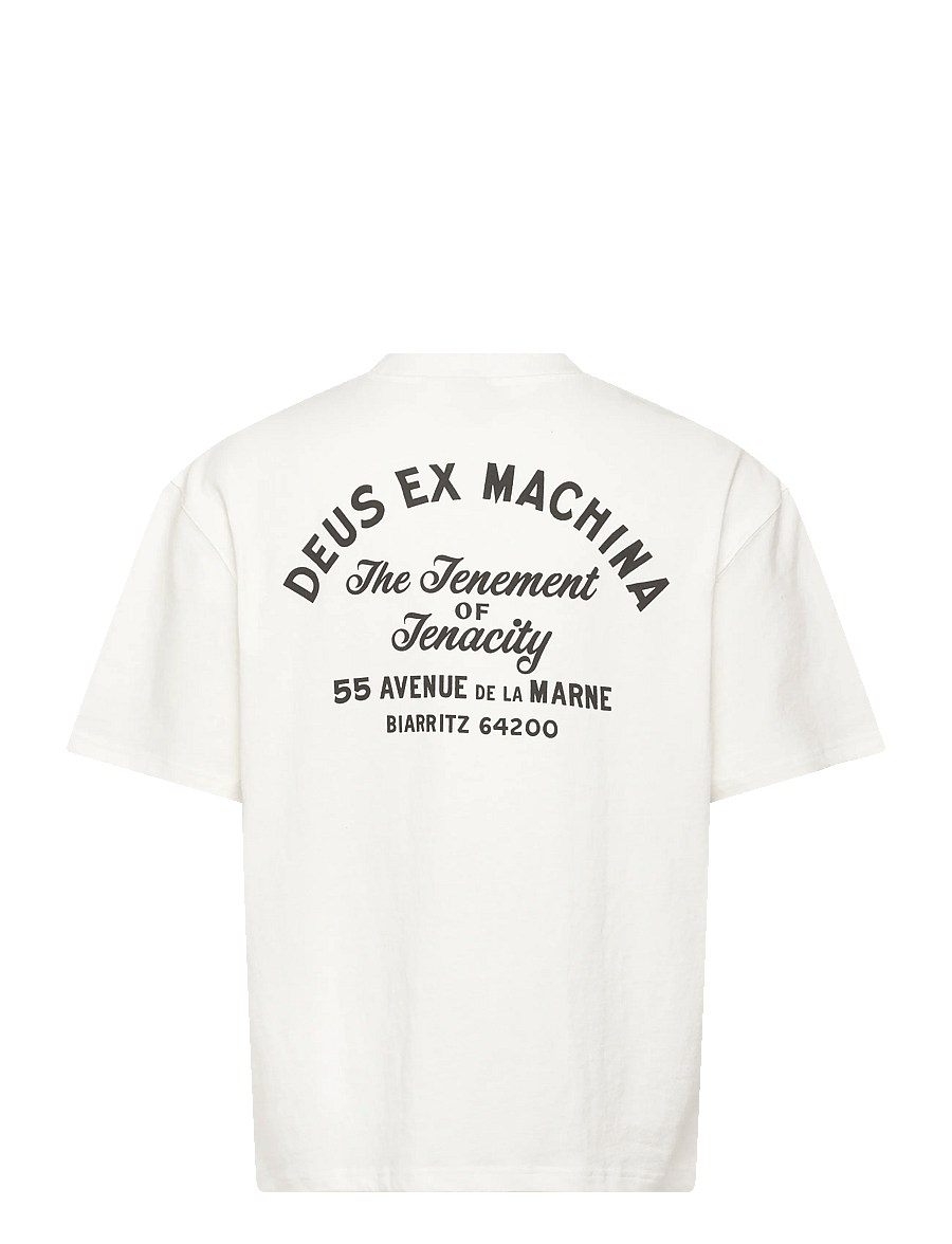 Deus Ex Machina - Biarritz Sign Tee - lühikeste varrukatega t-särgid - white - 2
