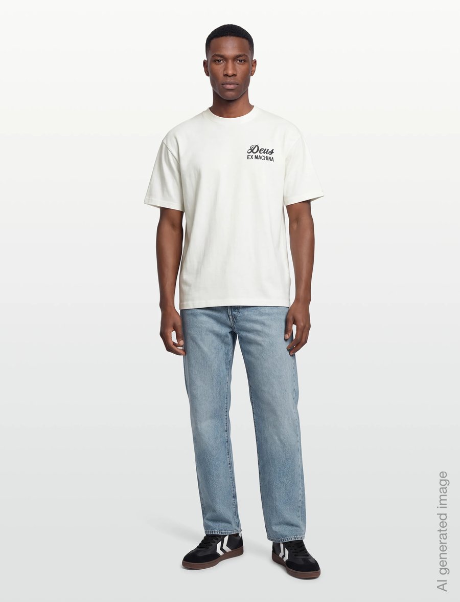 Deus Ex Machina - Biarritz Sign Tee - lühikeste varrukatega t-särgid - white - 0
