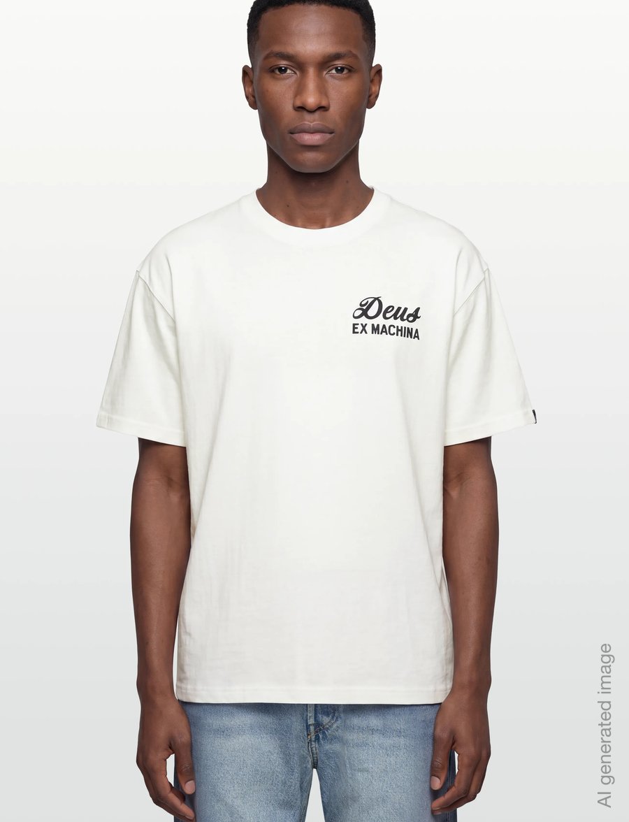 Deus Ex Machina - Biarritz Sign Tee - lühikeste varrukatega t-särgid - white - 3