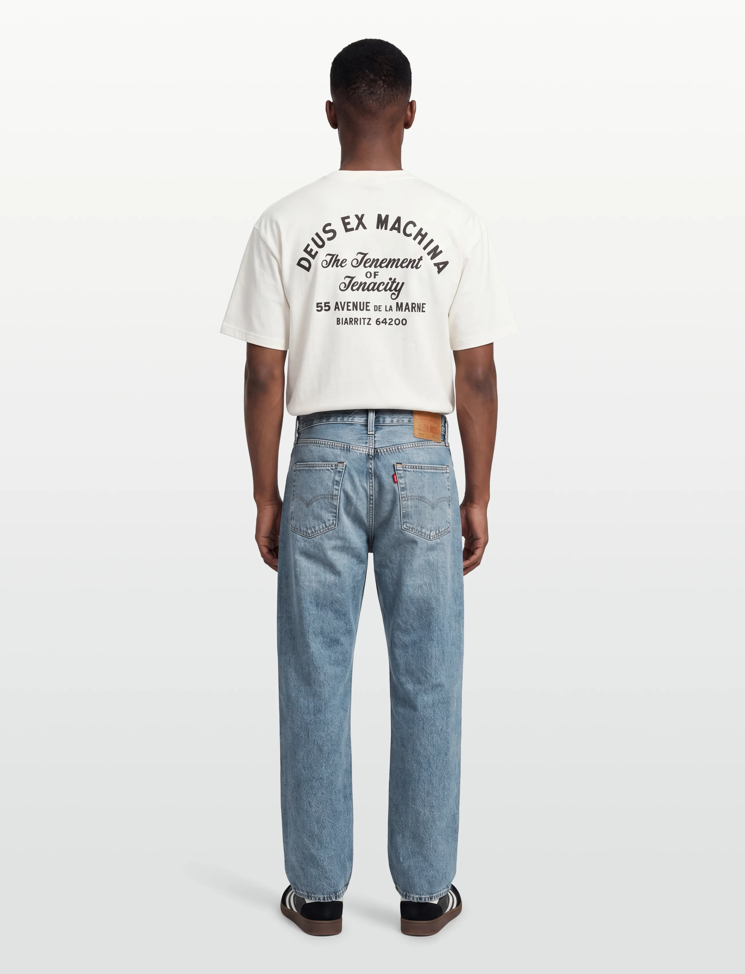 Deus Ex Machina - Biarritz Sign Tee - kortärmade t-shirts - white - 4