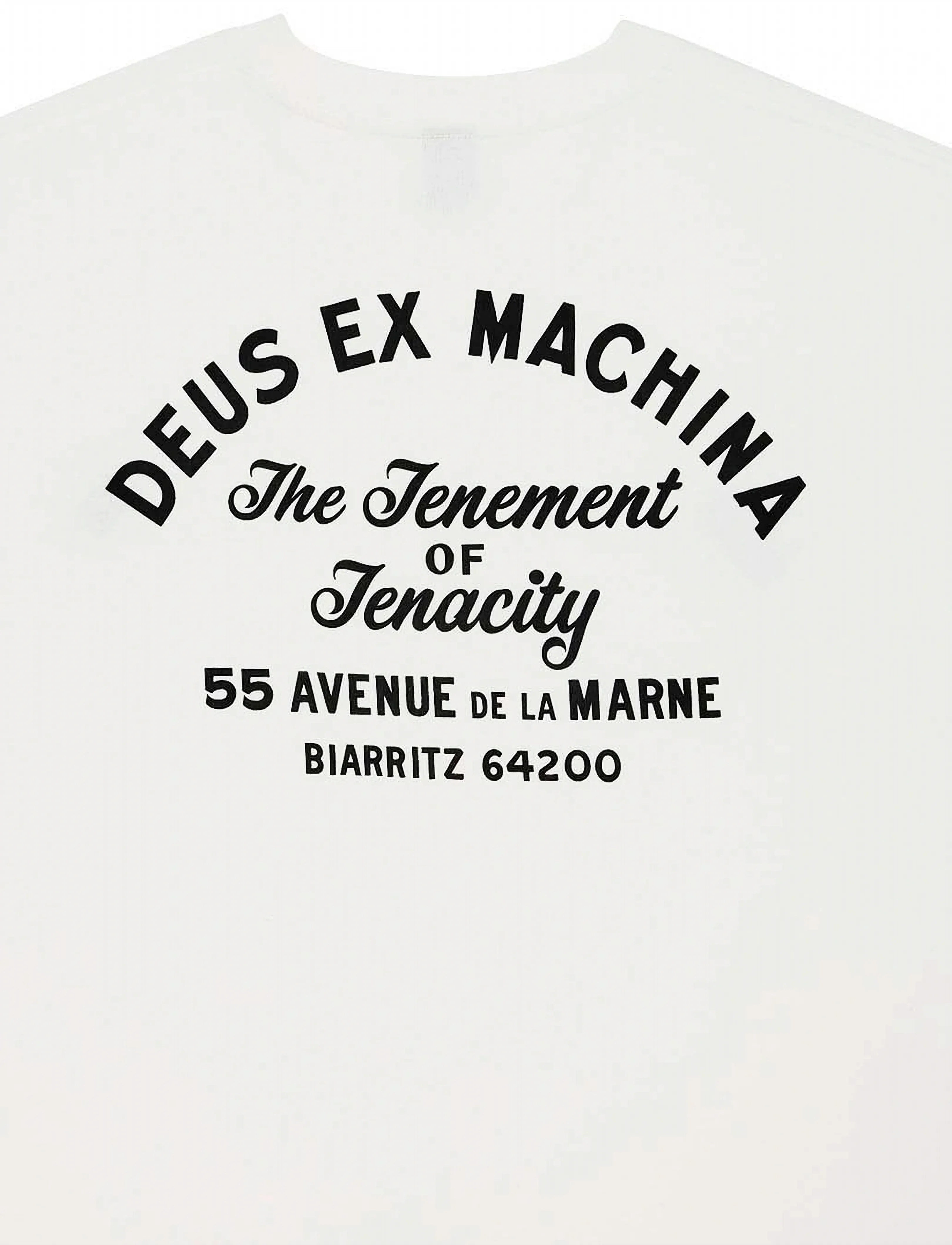 Deus Ex Machina - Biarritz Sign Tee - kortärmade t-shirts - white - 5
