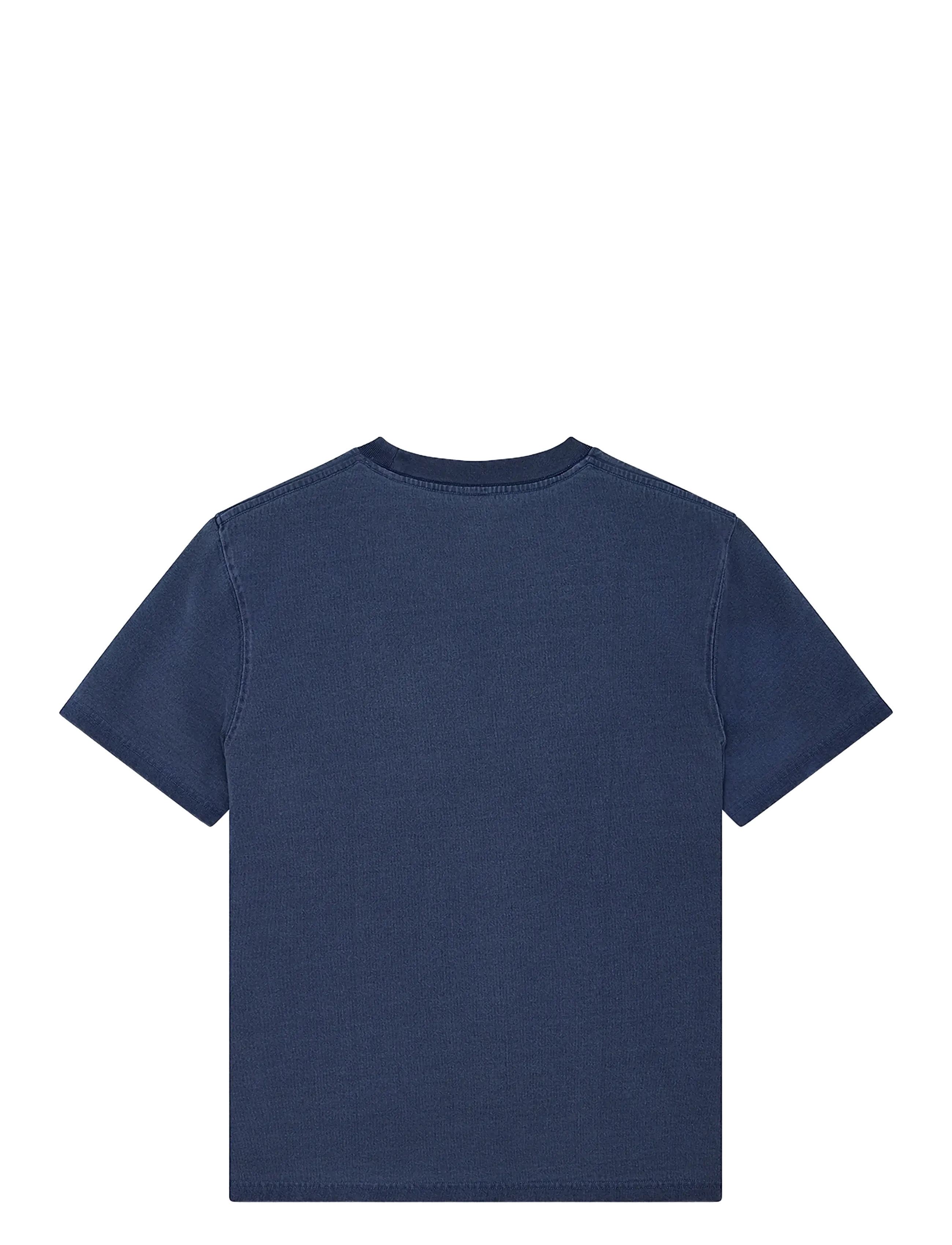 Deus Ex Machina - Shield Garment Dyed Tee - kortärmade t-shirts - mechanic blue - 2
