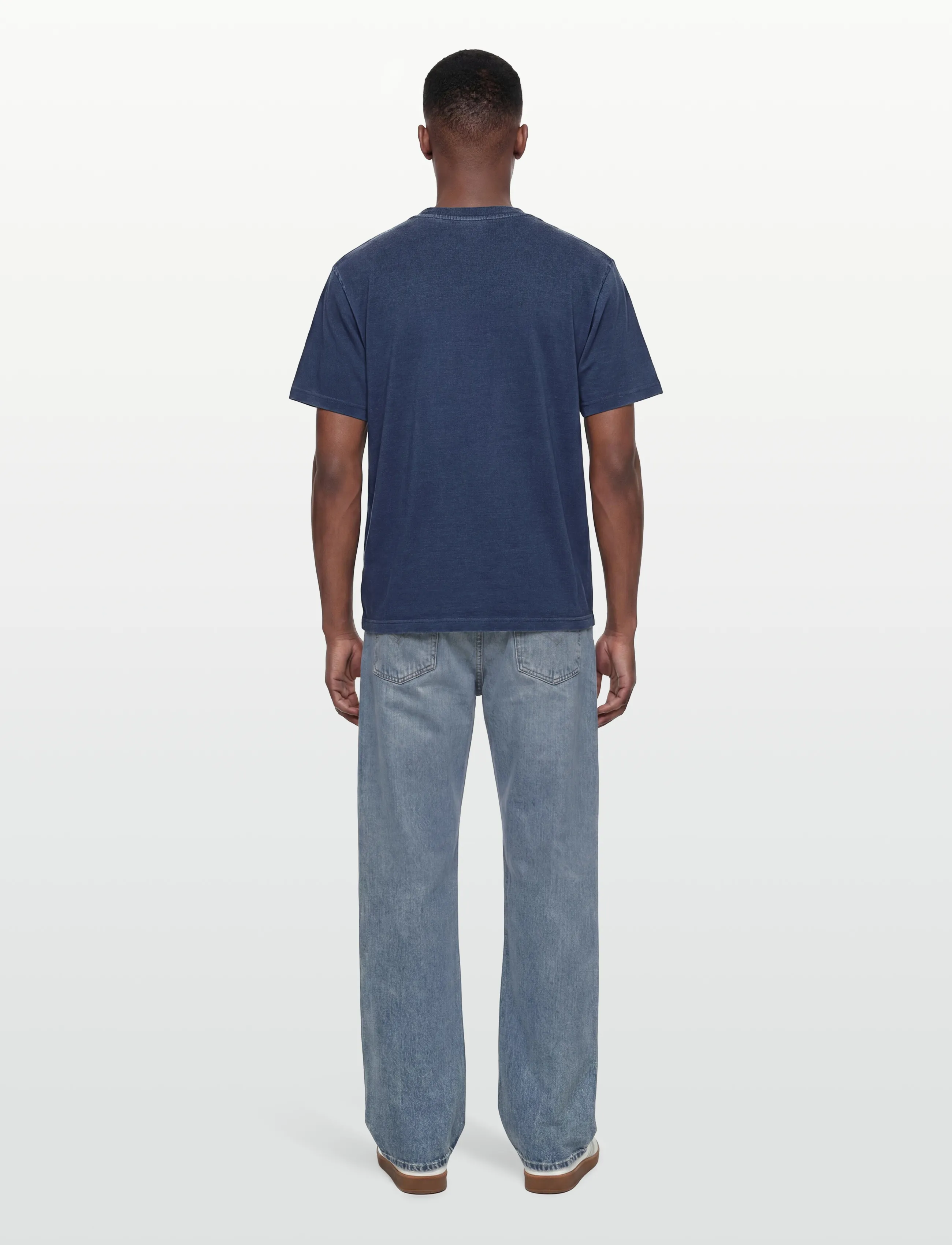 Deus Ex Machina - Shield Garment Dyed Tee - kortärmade t-shirts - mechanic blue - 5