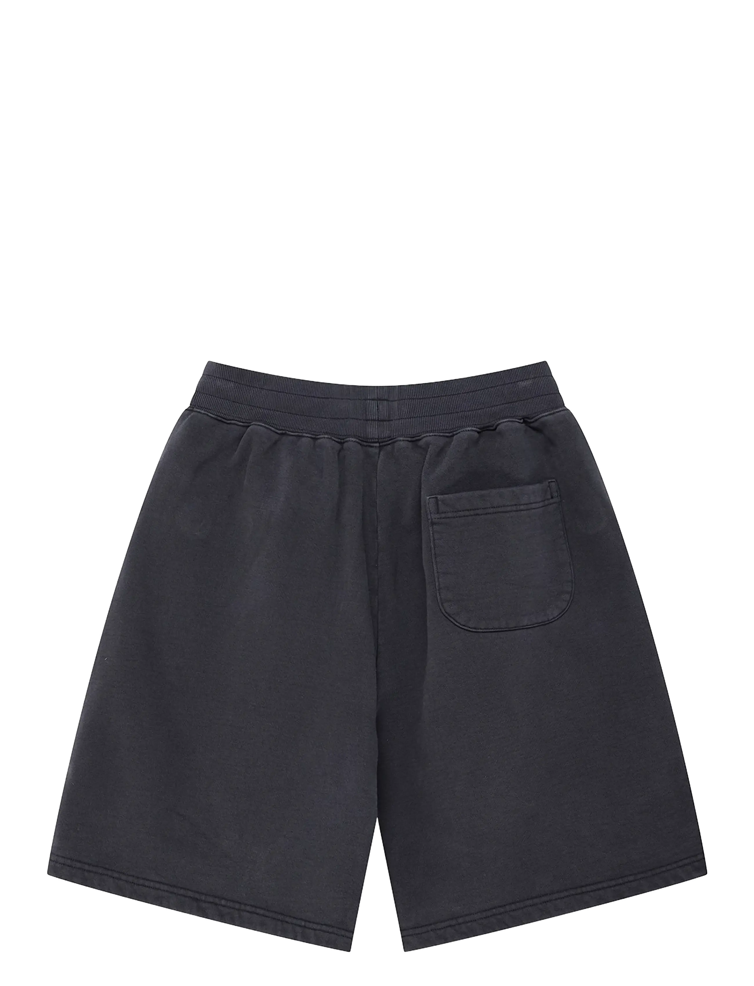 Deus Ex Machina - Shield Garment Dyed Track Short - sweatshorts - black - 2