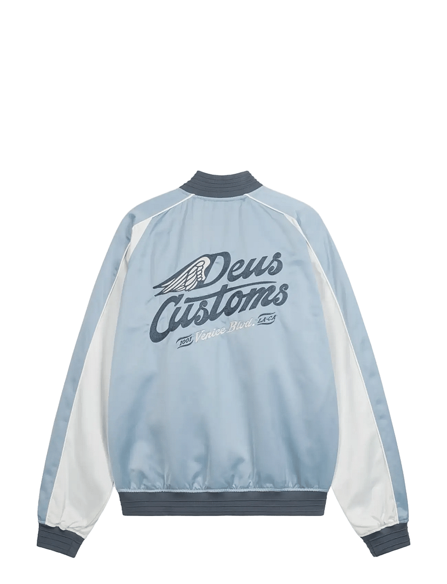 Deus Ex Machina - Winglet Souvenir Jacket - collegejackor - blue - 1