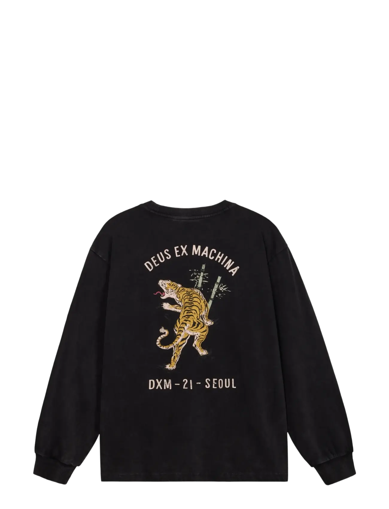 Deus Ex Machina - Roar Ls Tee - långärmade t-shirts - black - 1