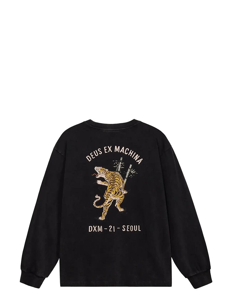 Deus Ex Machina - Roar Ls Tee - langärmelige t-shirts - black - 1