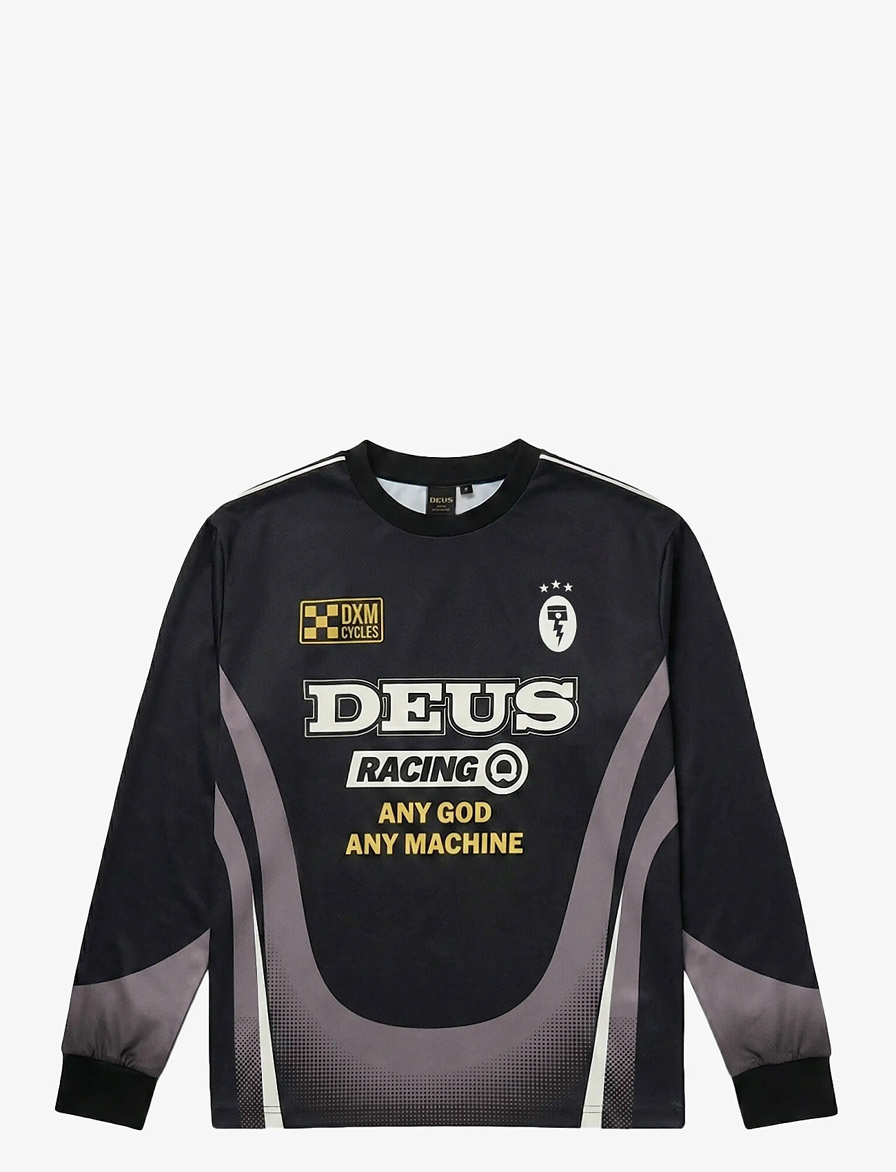 Deus Ex Machina - Circuit Moto Ls Jersey - langarmshirts - black - 0