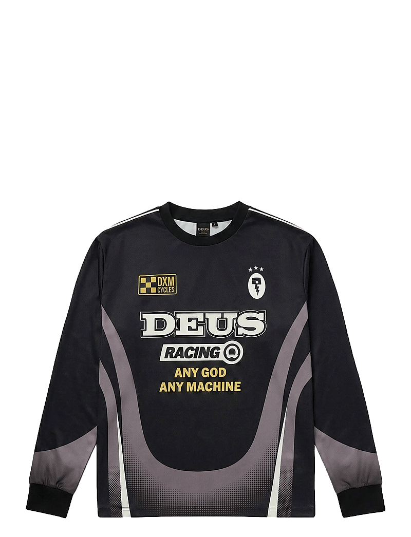 Deus Ex Machina - Circuit Moto Ls Jersey - langarmshirts - black - 0