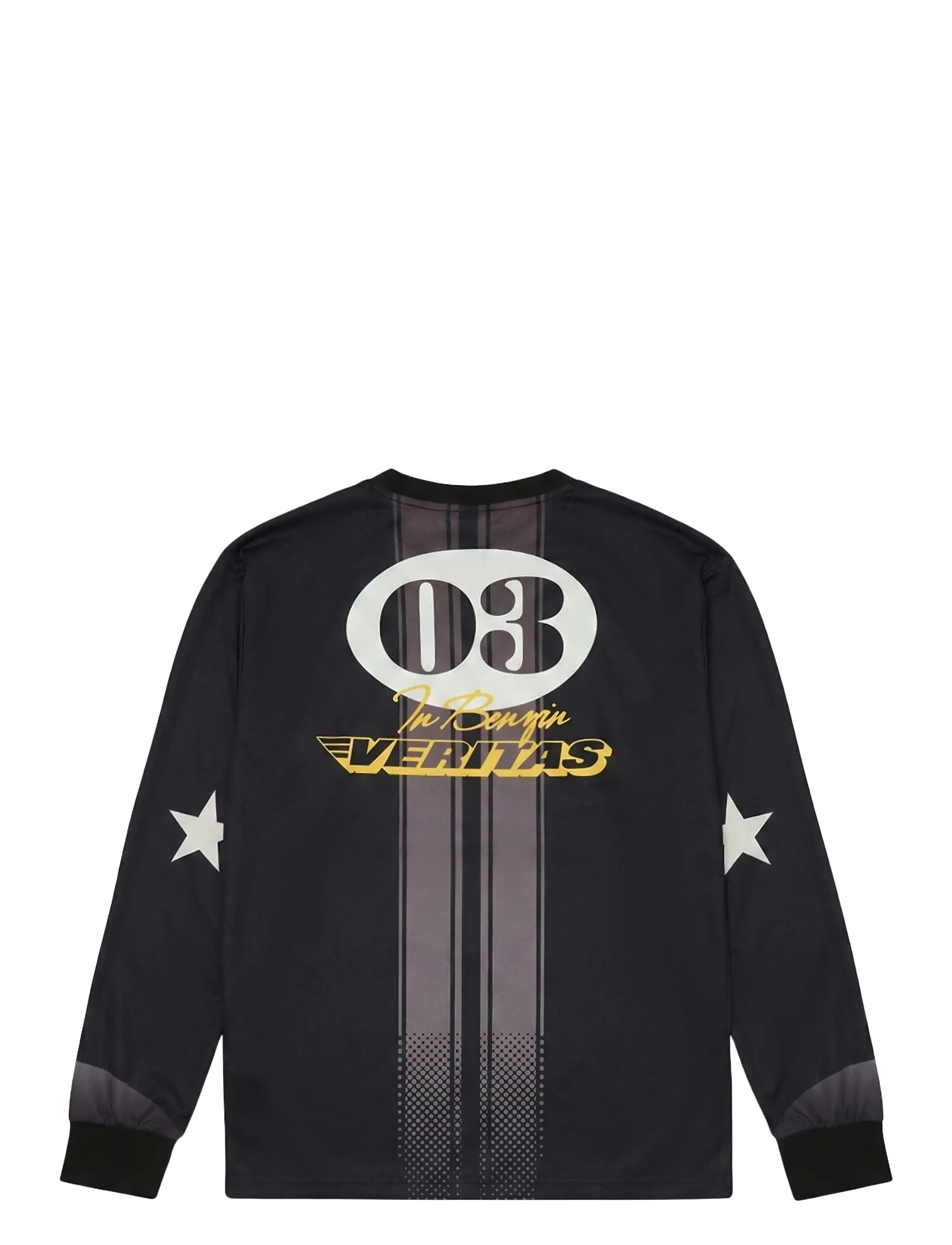 Deus Ex Machina - Circuit Moto Ls Jersey - toppe & t-shirts - black - 1