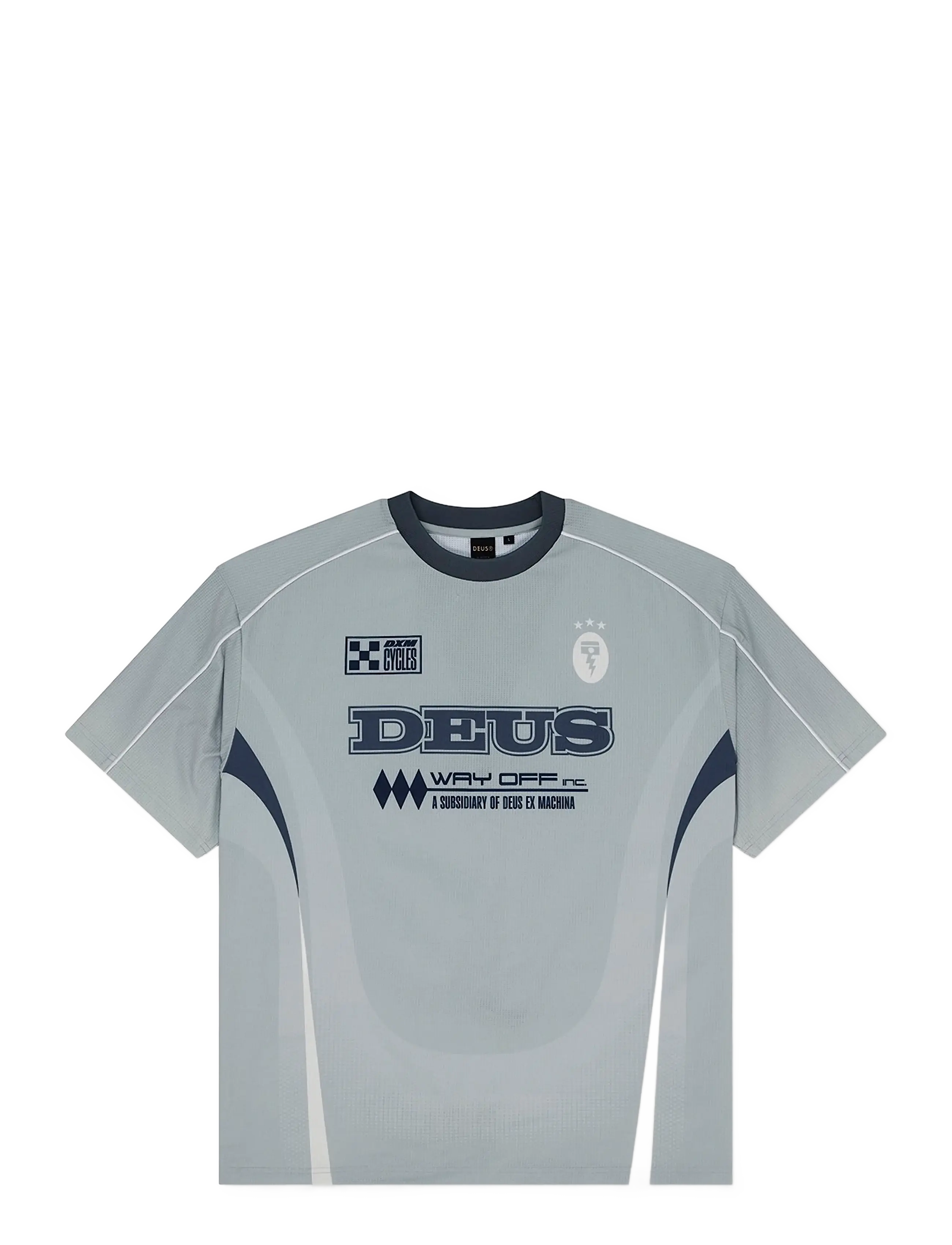 Deus Ex Machina Enduro Ss Moto Jersey - Clothing - GREY / grey