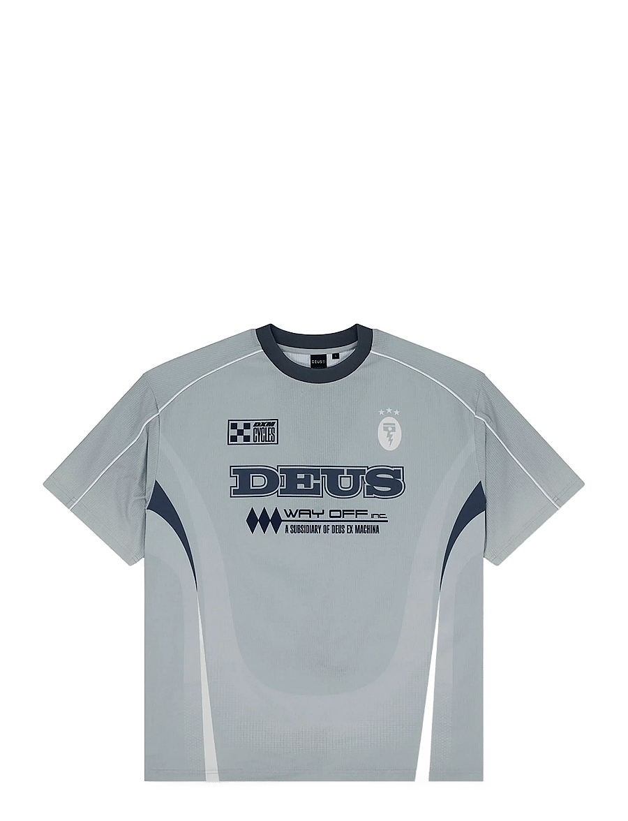 Deus Ex Machina - Enduro Ss Moto Jersey - t-shirts - grey - 0