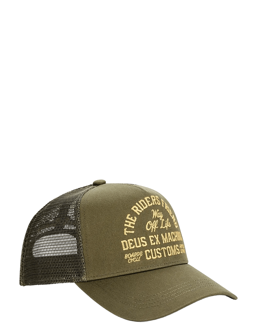 Deus Ex Machina - Shook Ones Trucker - caps - olive green - 0